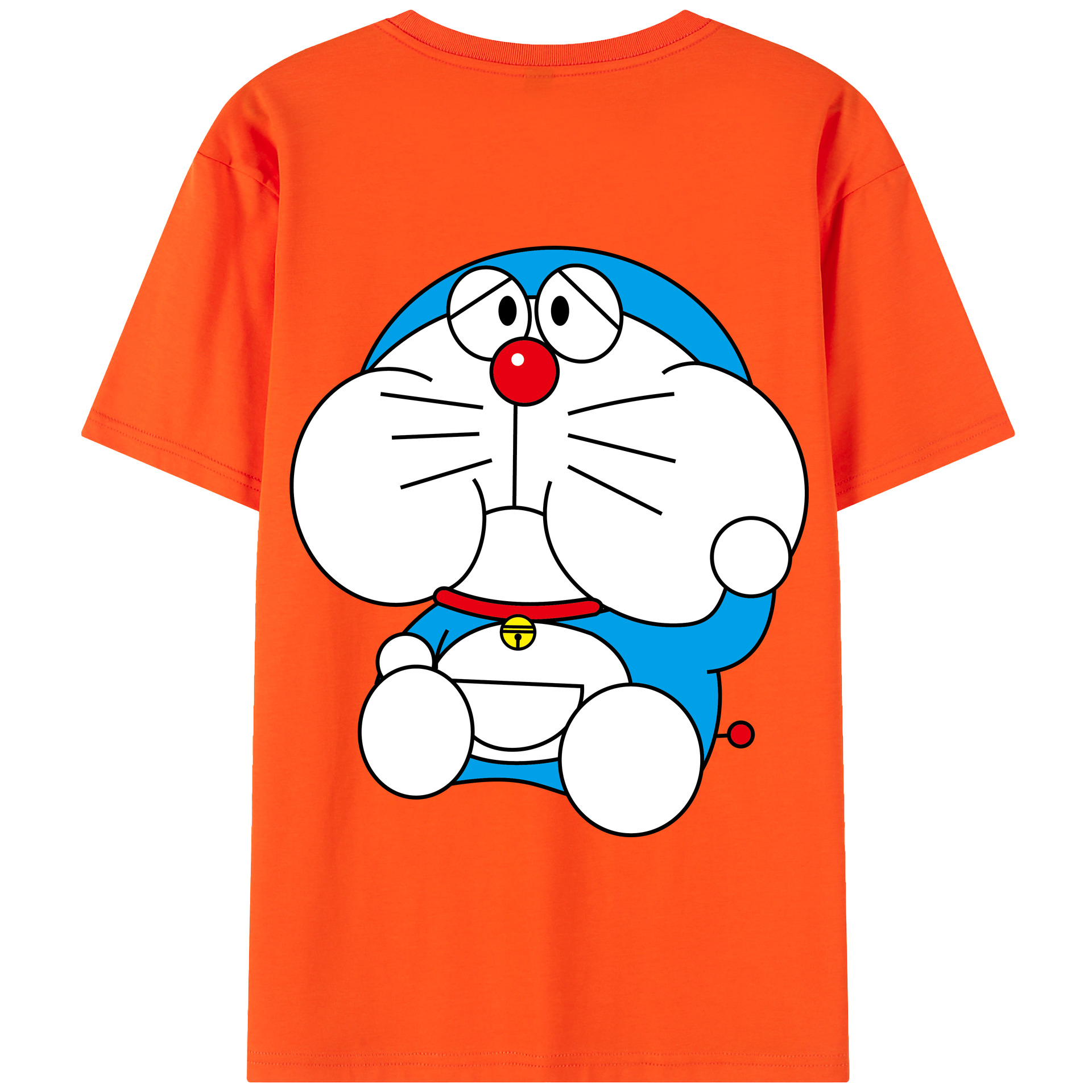 （画像用） ドラえもん Doraemon 綿100％半袖Tシャツ（背面プリント）