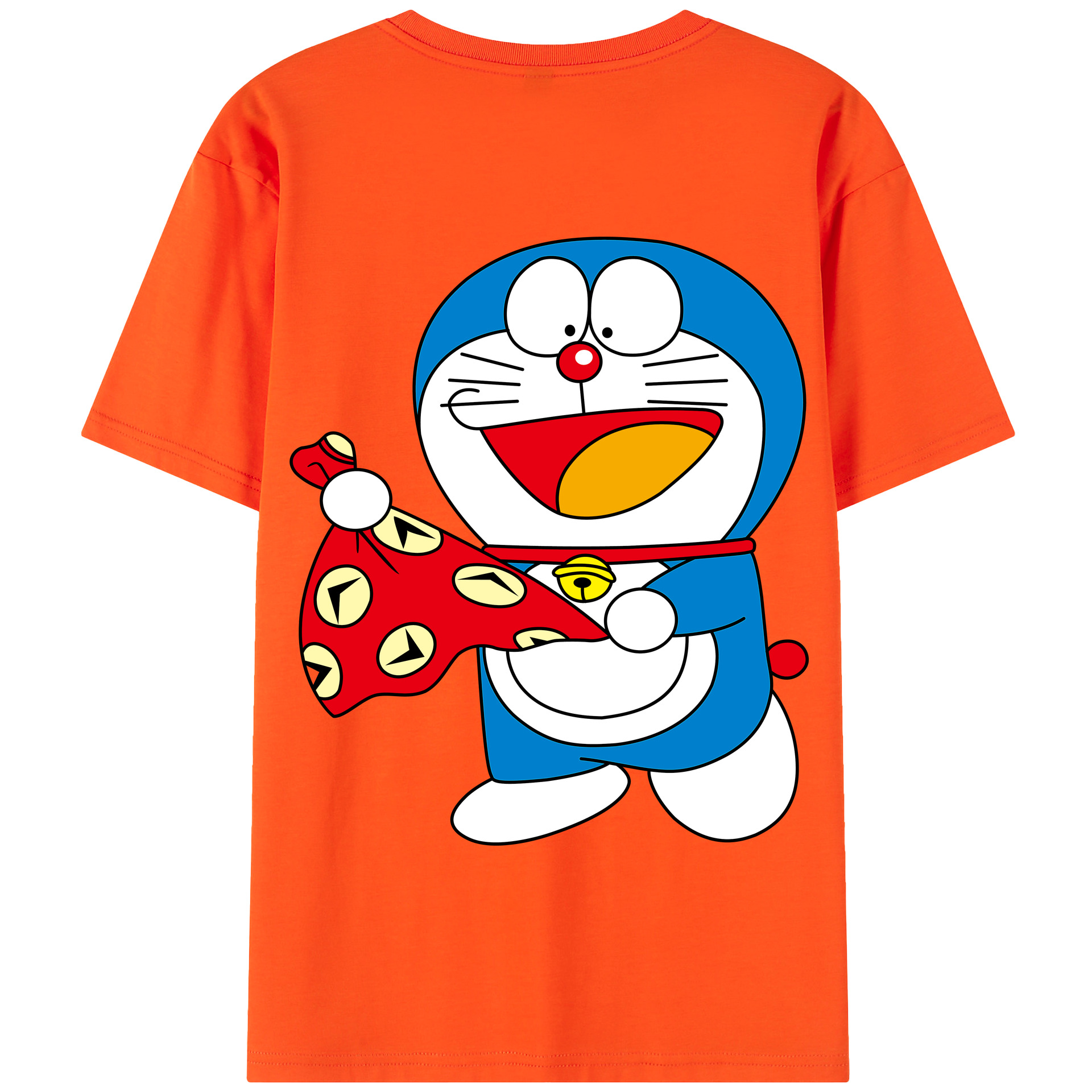 （画像用） ドラえもん Doraemon 綿100％半袖Tシャツ（背面プリント）