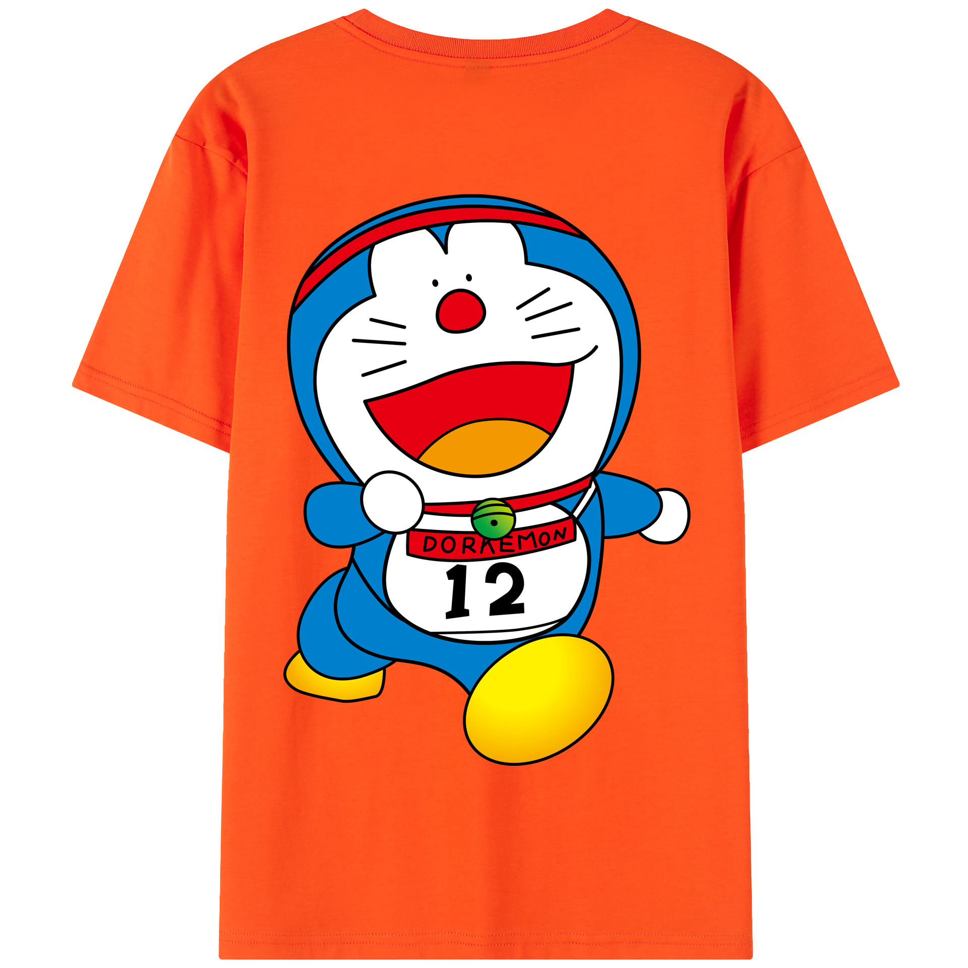 （画像用） ドラえもん Doraemon 綿100％半袖Tシャツ（背面プリント）