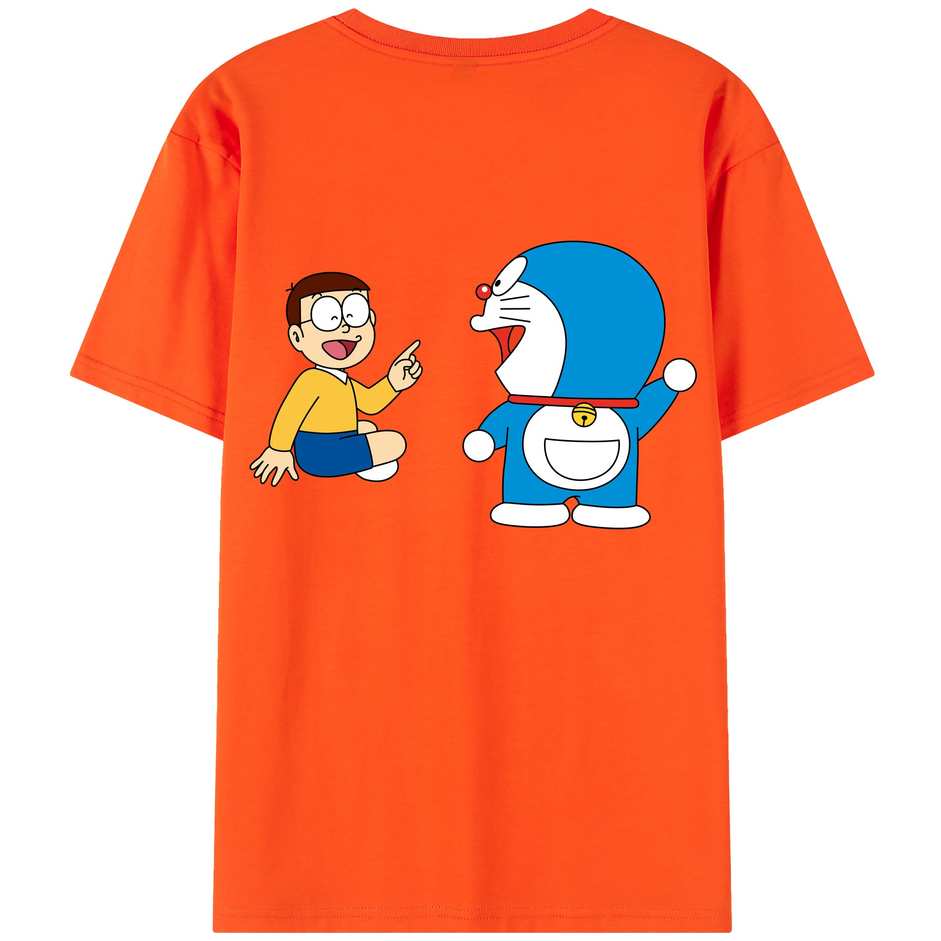 （画像用） ドラえもん Doraemon 綿100％半袖Tシャツ（背面プリント）