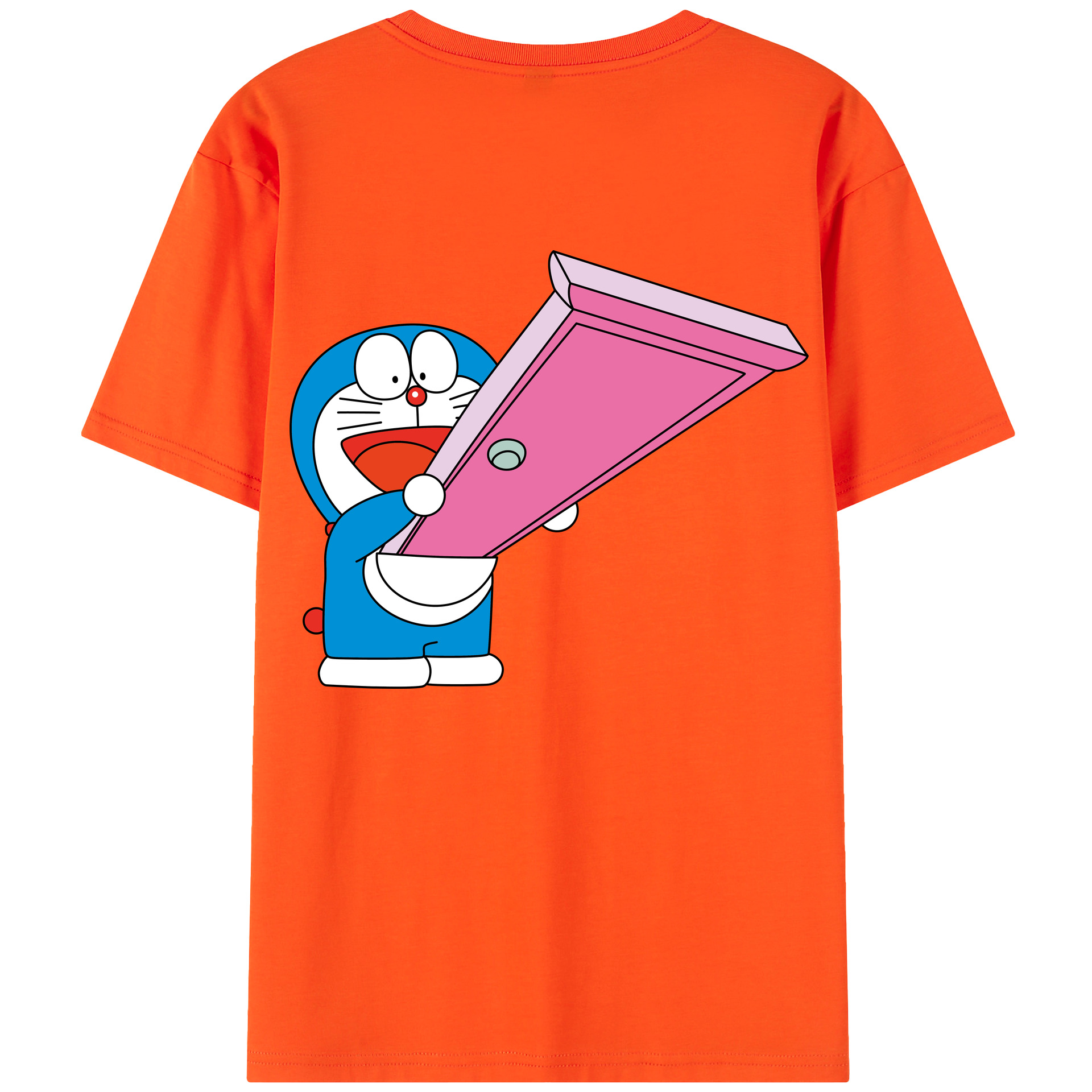 （画像用） ドラえもん Doraemon 綿100％半袖Tシャツ（背面プリント）