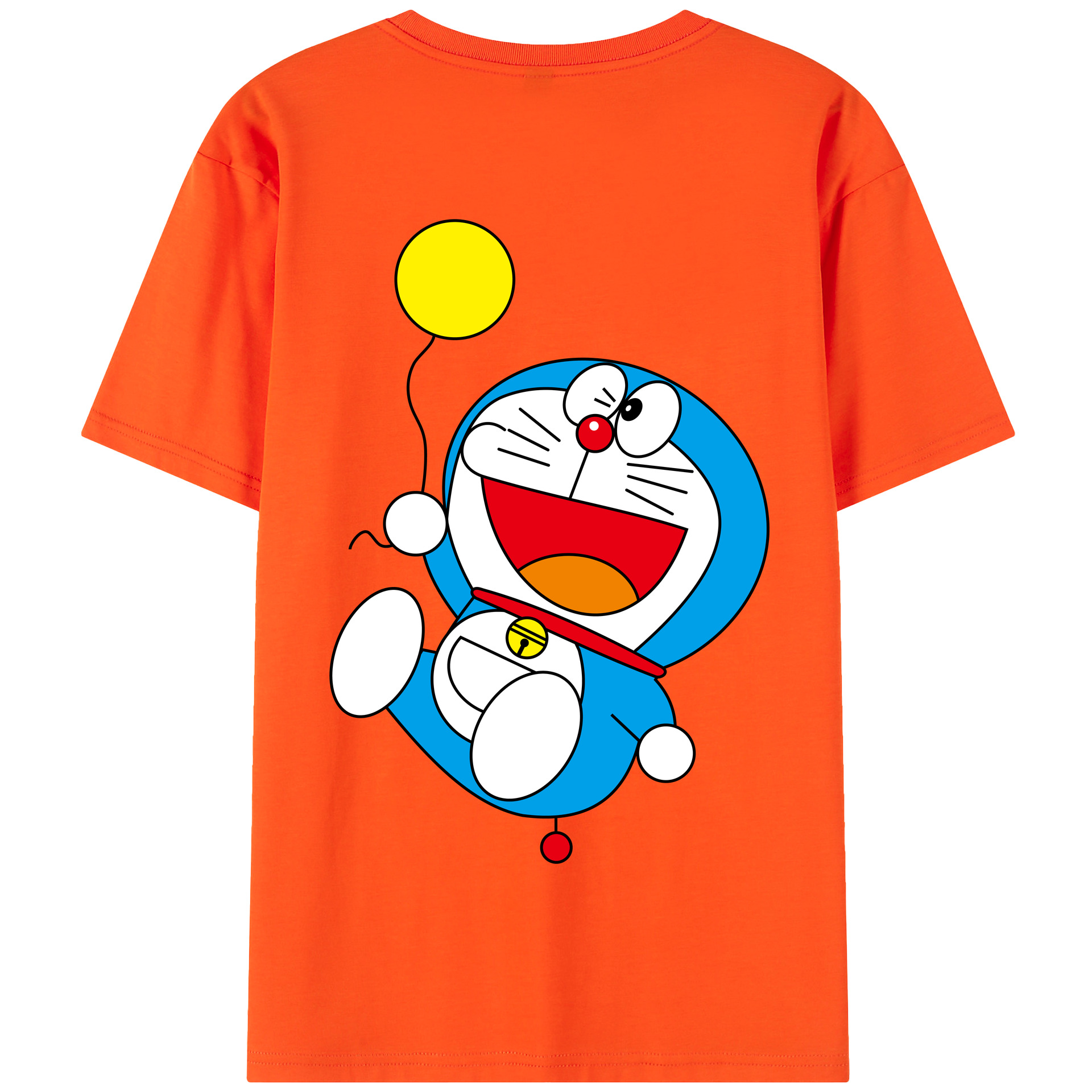 （画像用） ドラえもん Doraemon 綿100％半袖Tシャツ（背面プリント）