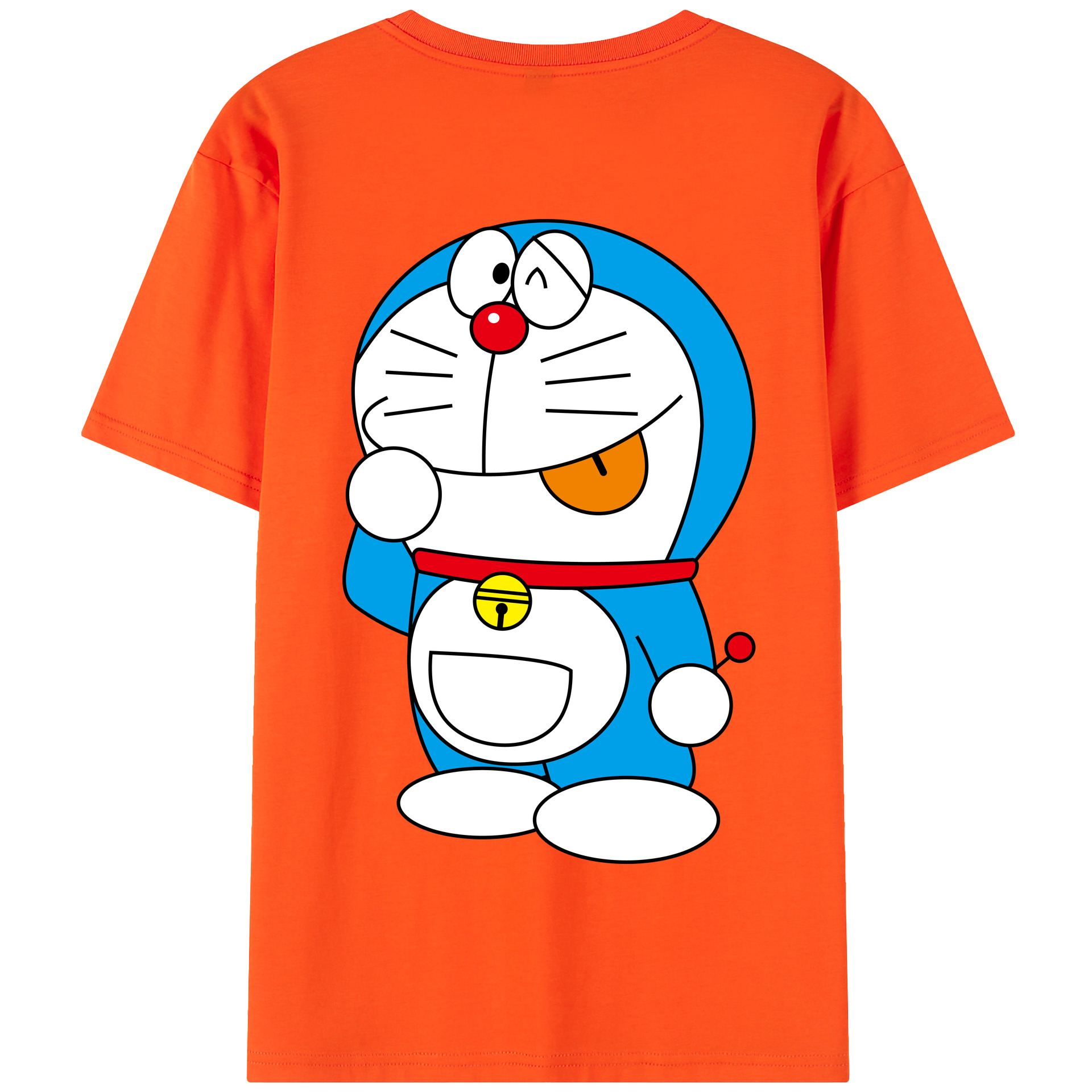 （画像用） ドラえもん Doraemon 綿100％半袖Tシャツ（背面プリント）