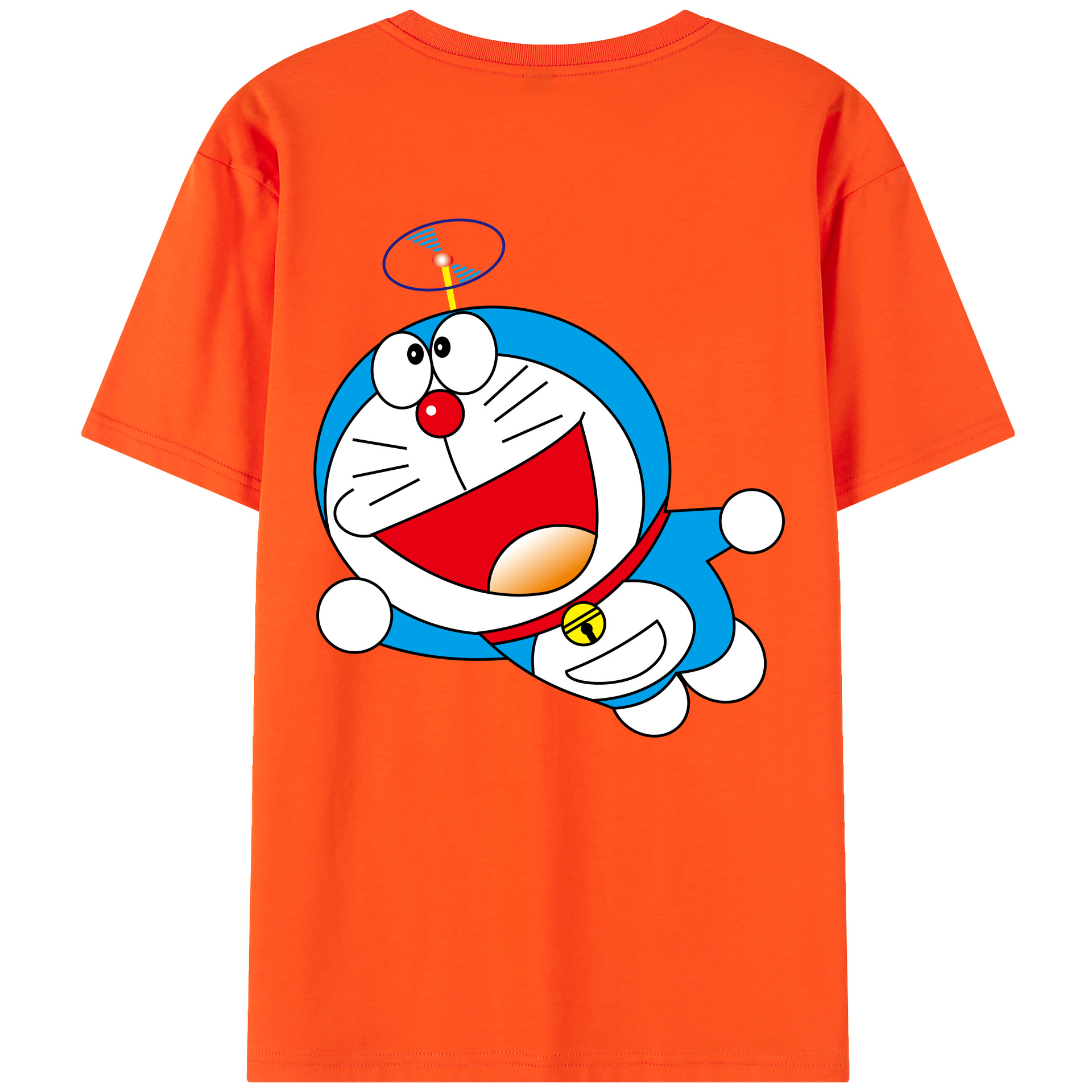 （画像用） ドラえもん Doraemon 綿100％半袖Tシャツ（背面プリント）