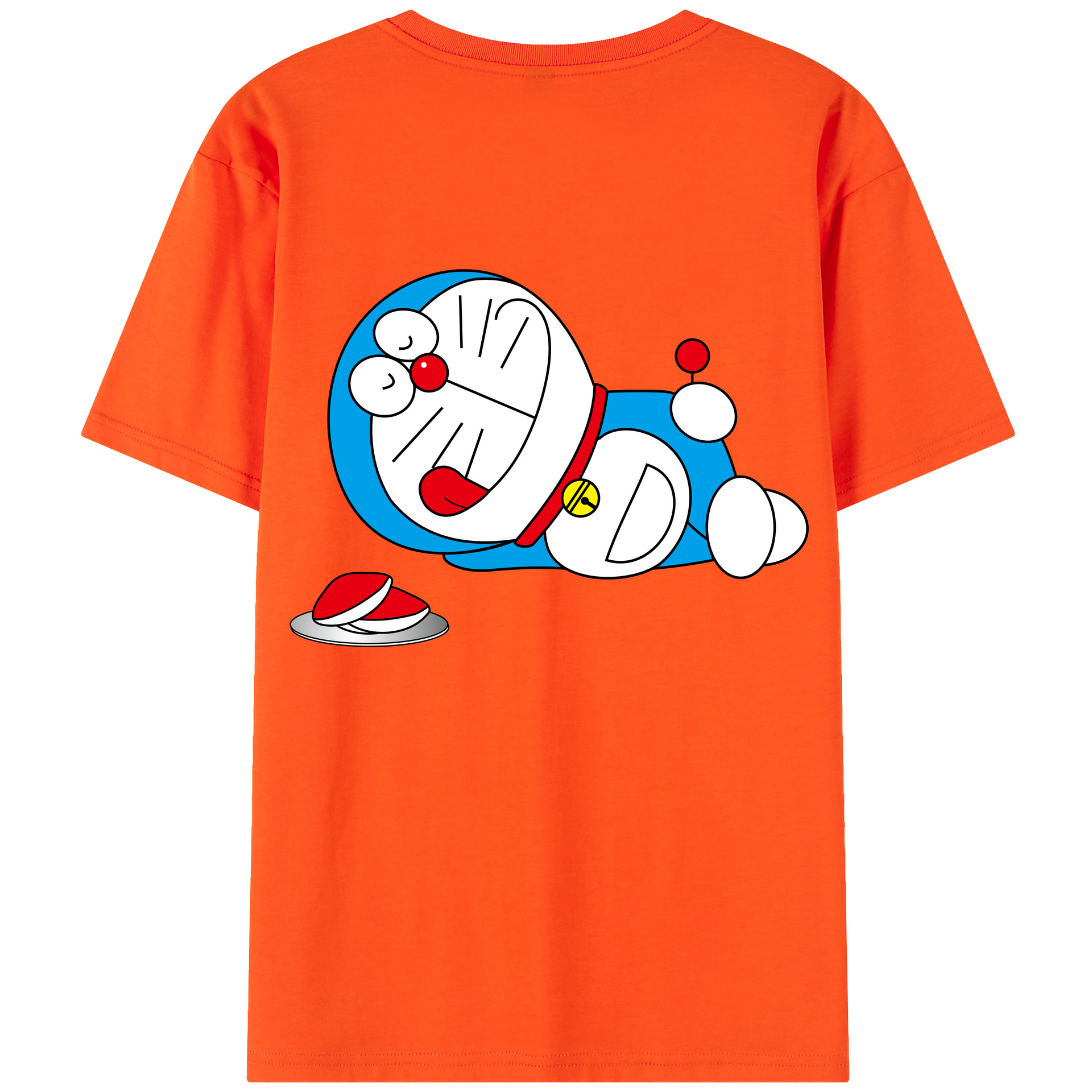 （画像用） ドラえもん Doraemon 綿100％半袖Tシャツ（背面プリント）