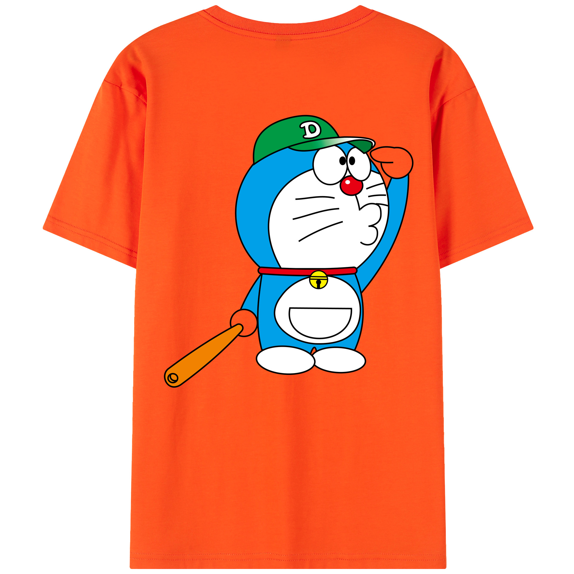 （画像用） ドラえもん Doraemon 綿100％半袖Tシャツ（背面プリント）