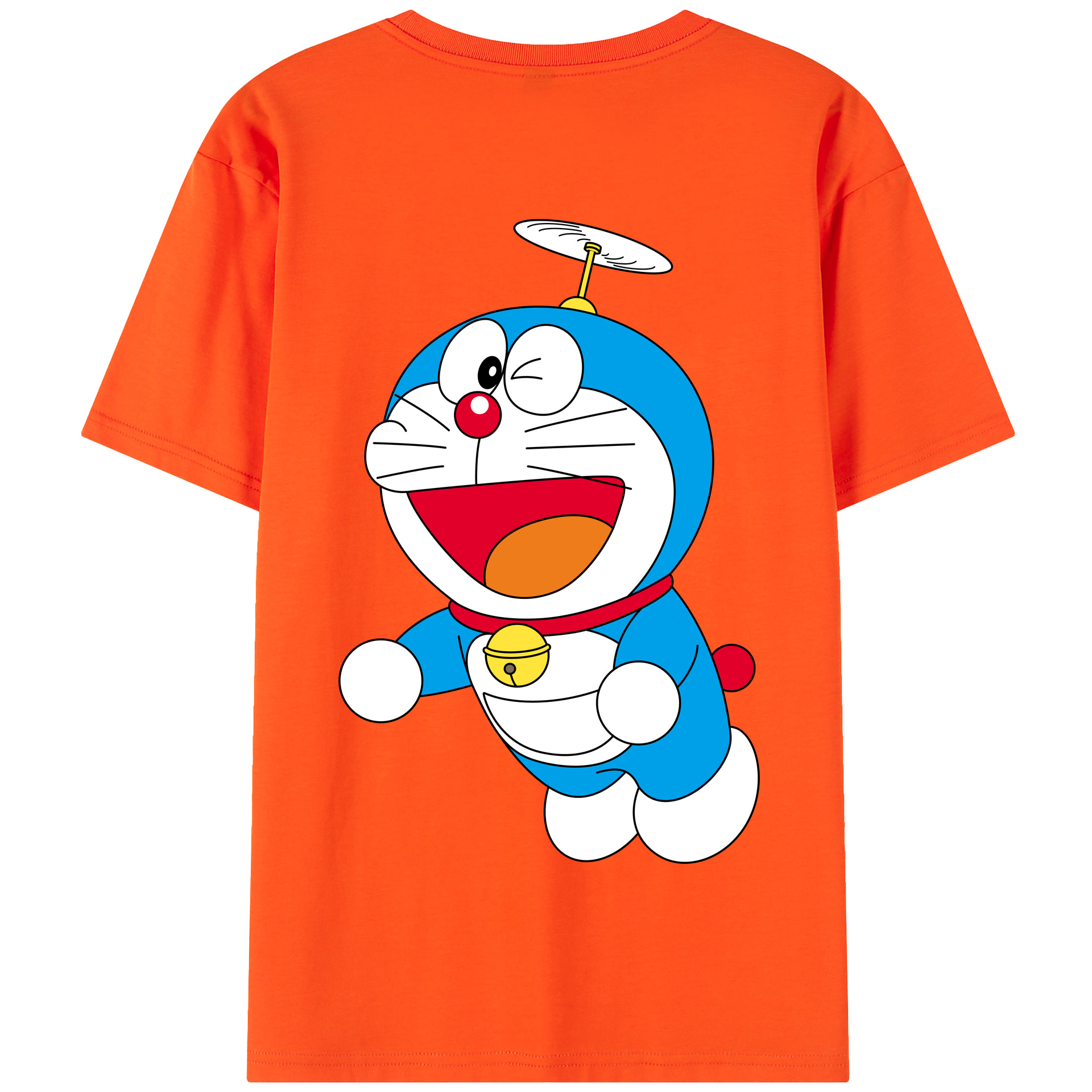 （画像用） ドラえもん Doraemon 綿100％半袖Tシャツ（背面プリント）