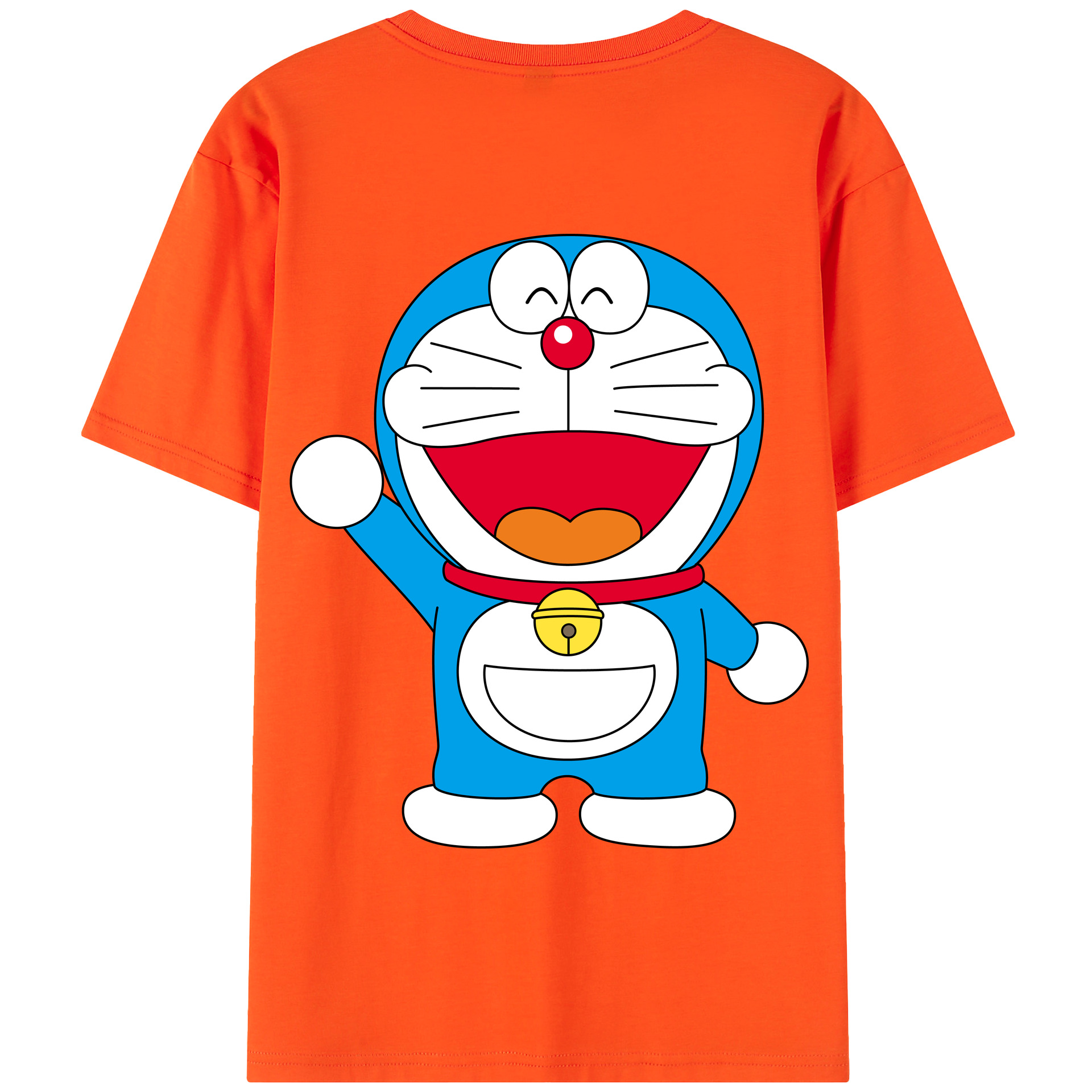 （画像用） ドラえもん Doraemon 綿100％半袖Tシャツ（背面プリント）