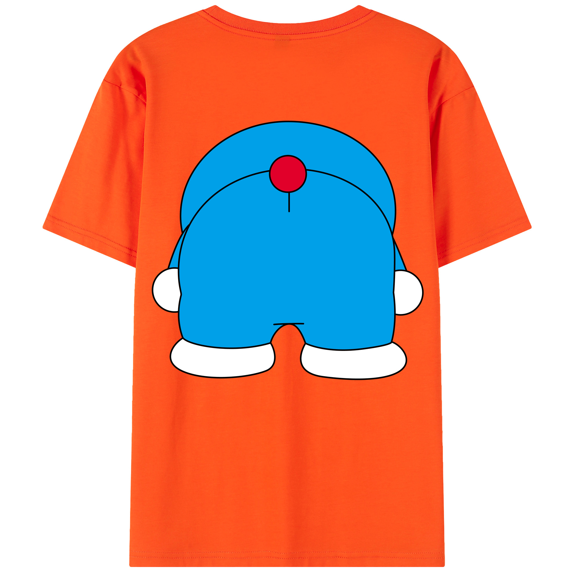 （画像用） ドラえもん Doraemon 綿100％半袖Tシャツ（背面プリント）