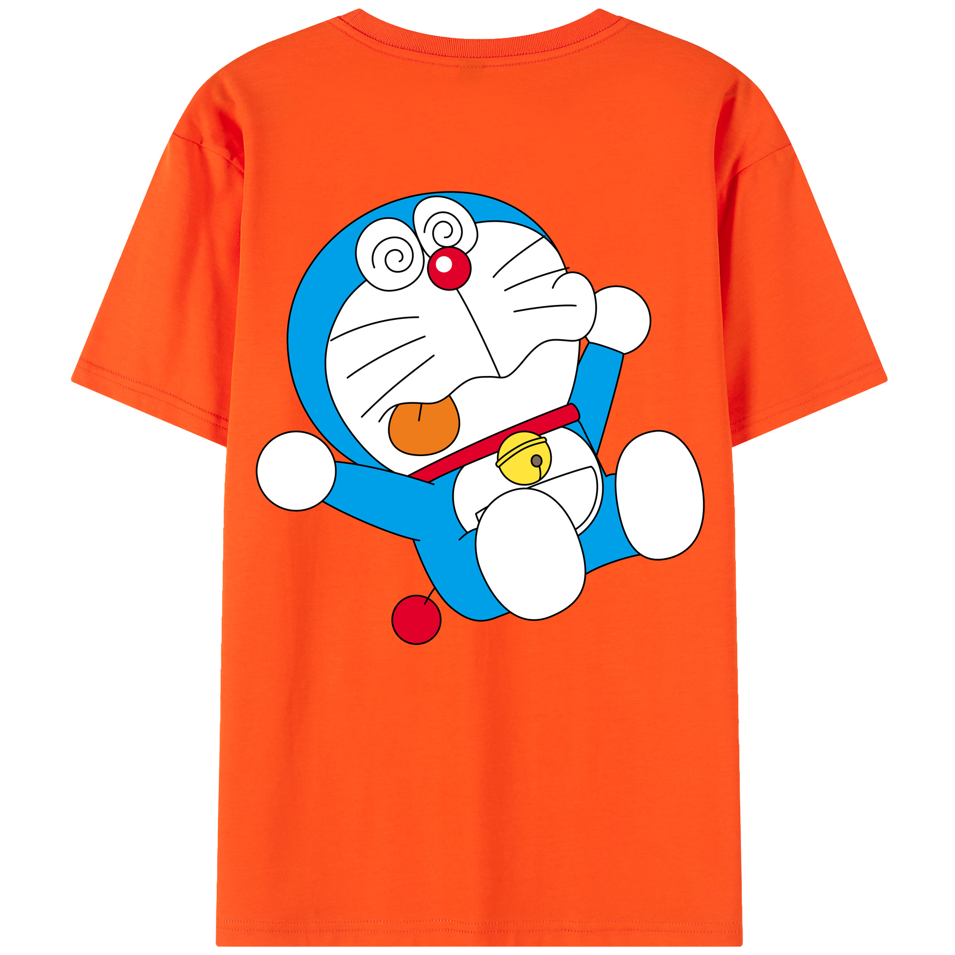 （画像用） ドラえもん Doraemon 綿100％半袖Tシャツ（背面プリント）