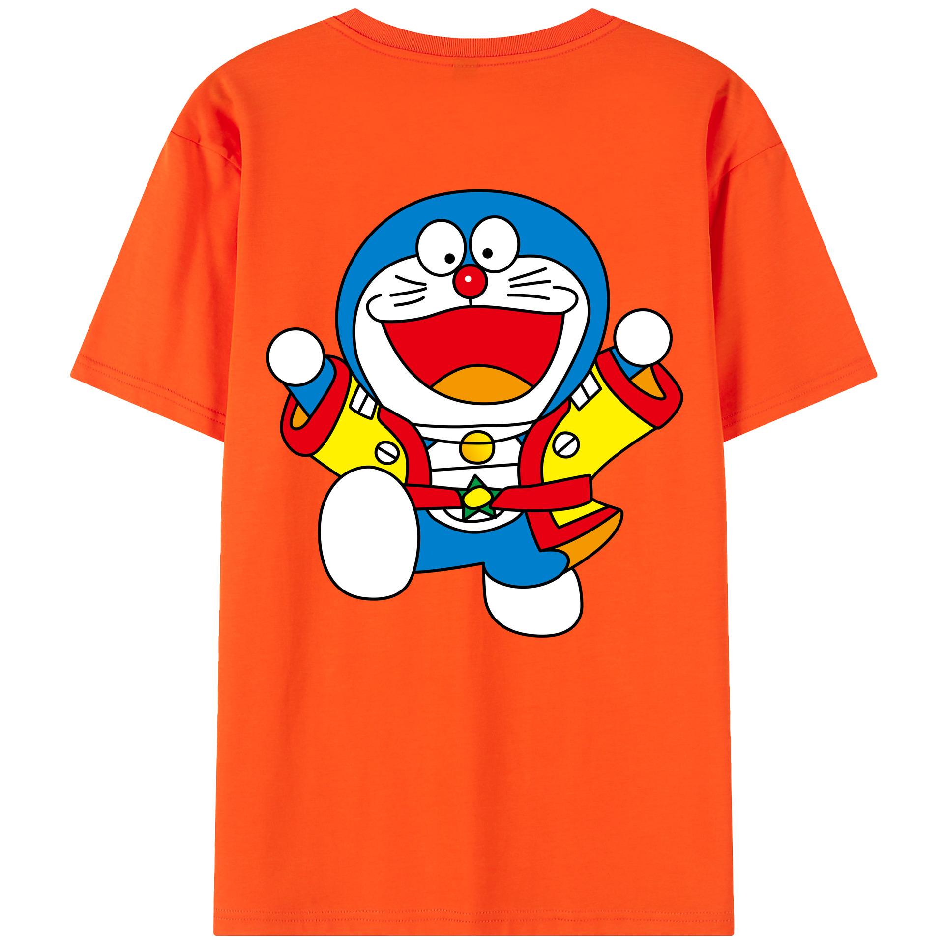 （画像用） ドラえもん Doraemon 綿100％半袖Tシャツ（背面プリント）