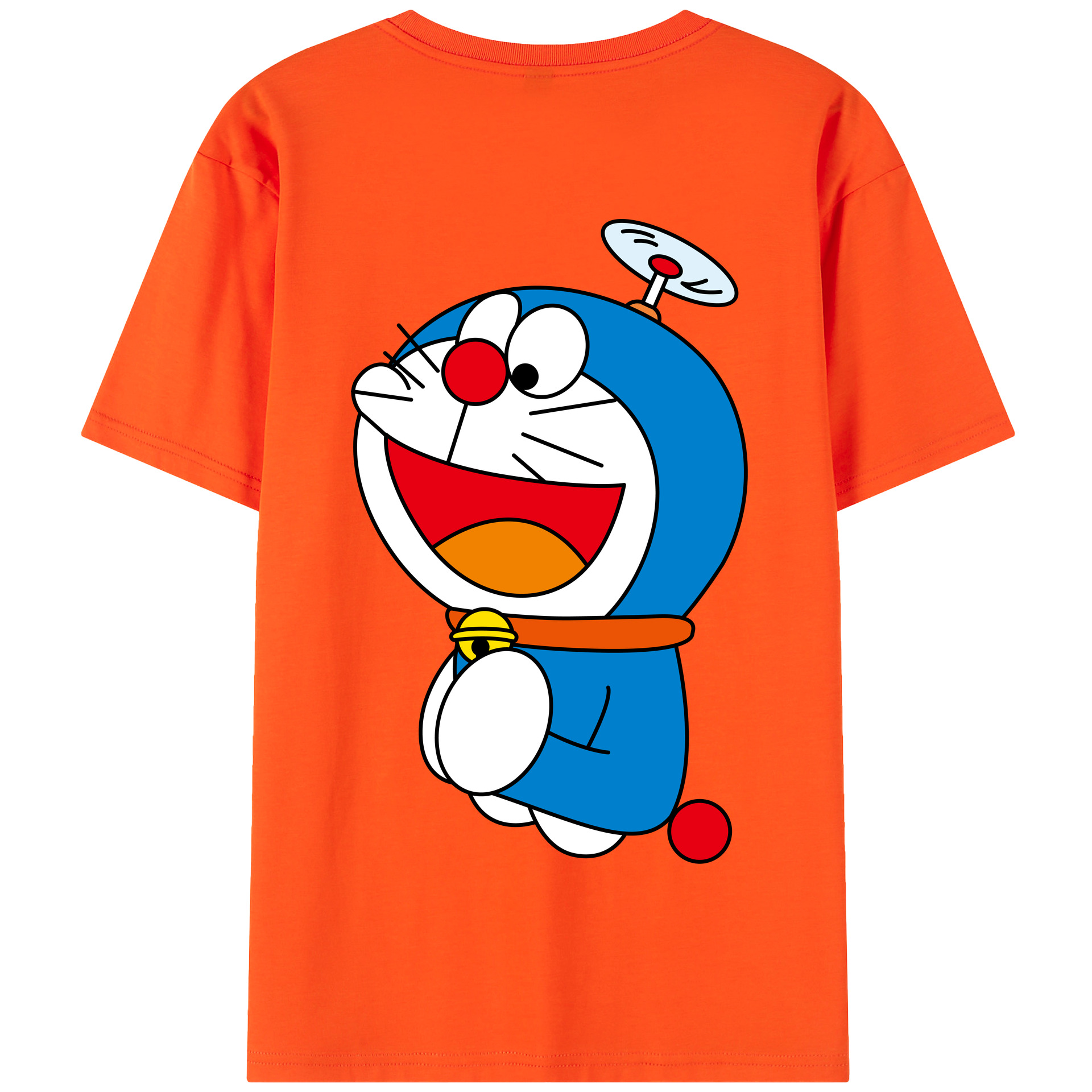 （画像用） ドラえもん Doraemon 綿100％半袖Tシャツ（背面プリント）