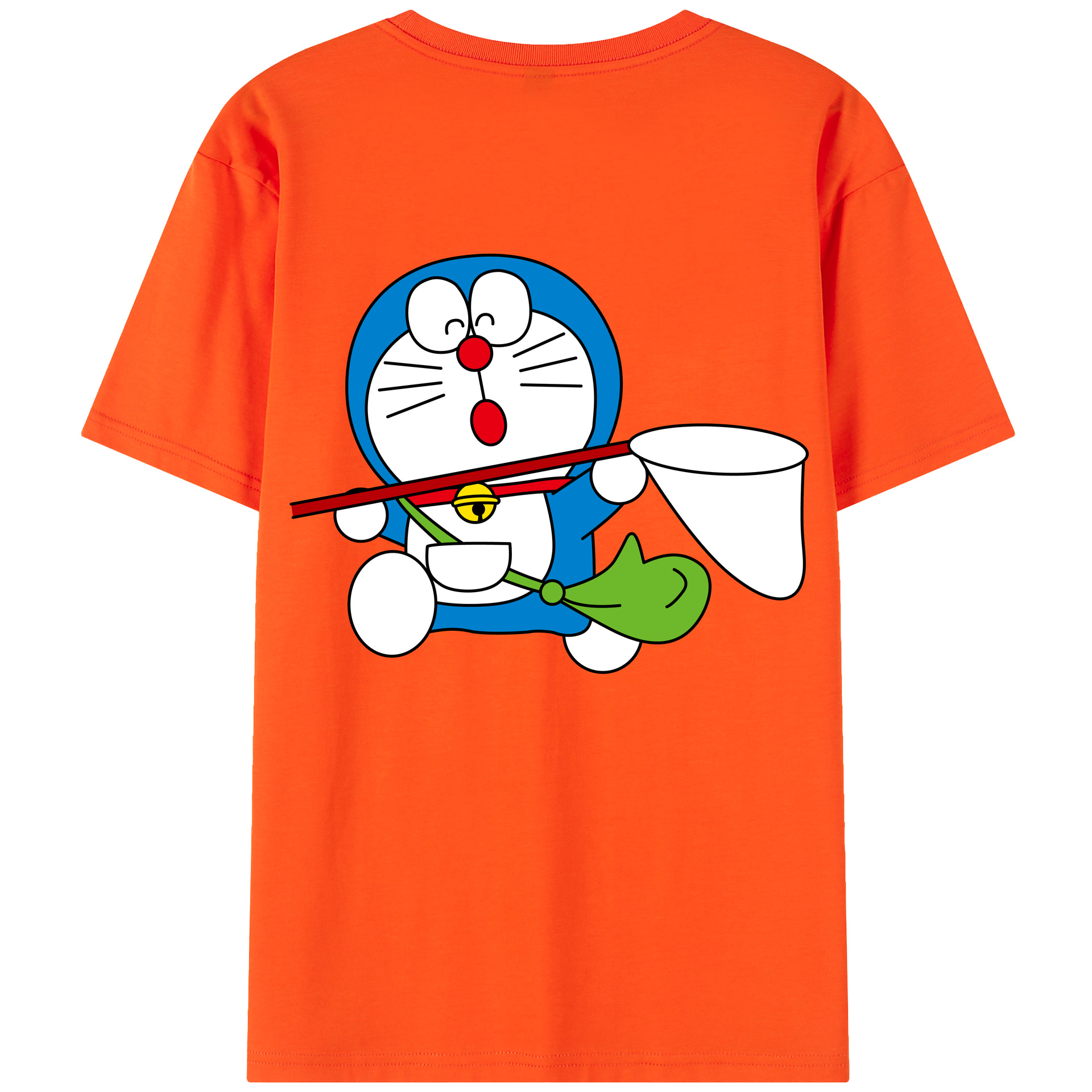 （画像用） ドラえもん Doraemon 綿100％半袖Tシャツ（背面プリント）