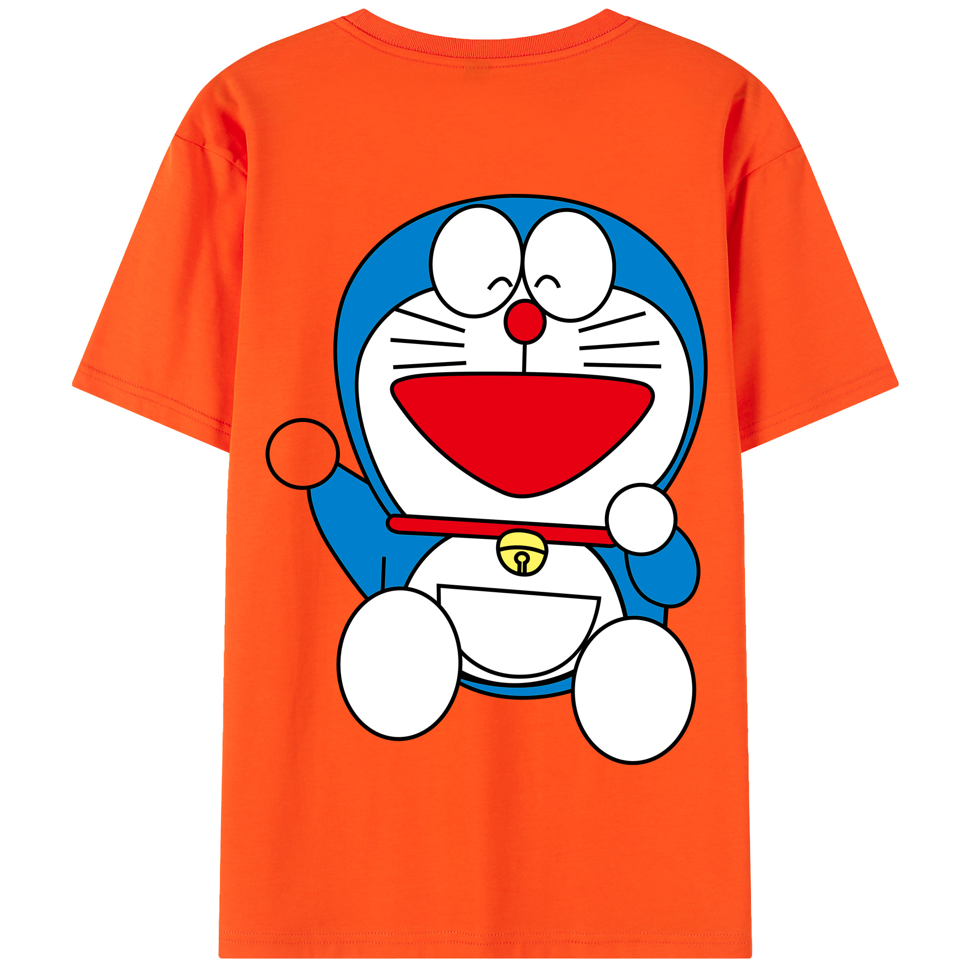 （画像用） ドラえもん Doraemon 綿100％半袖Tシャツ（背面プリント）