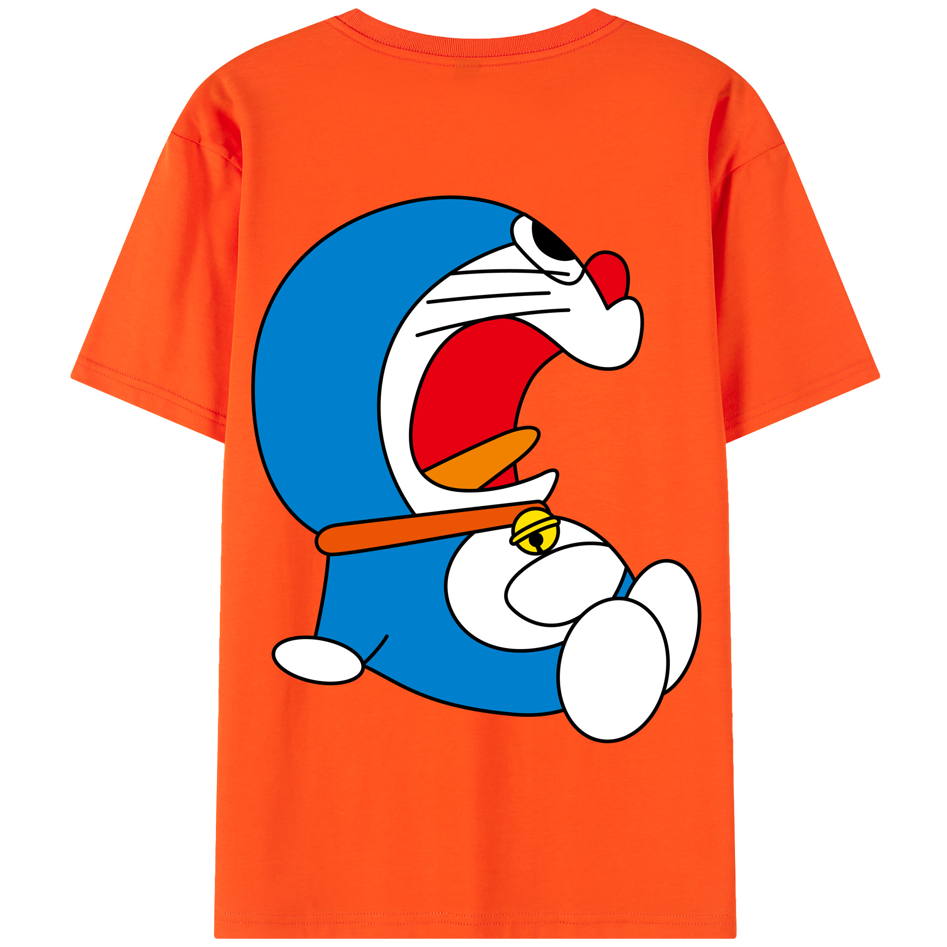 （画像用） ドラえもん Doraemon 綿100％半袖Tシャツ（背面プリント）