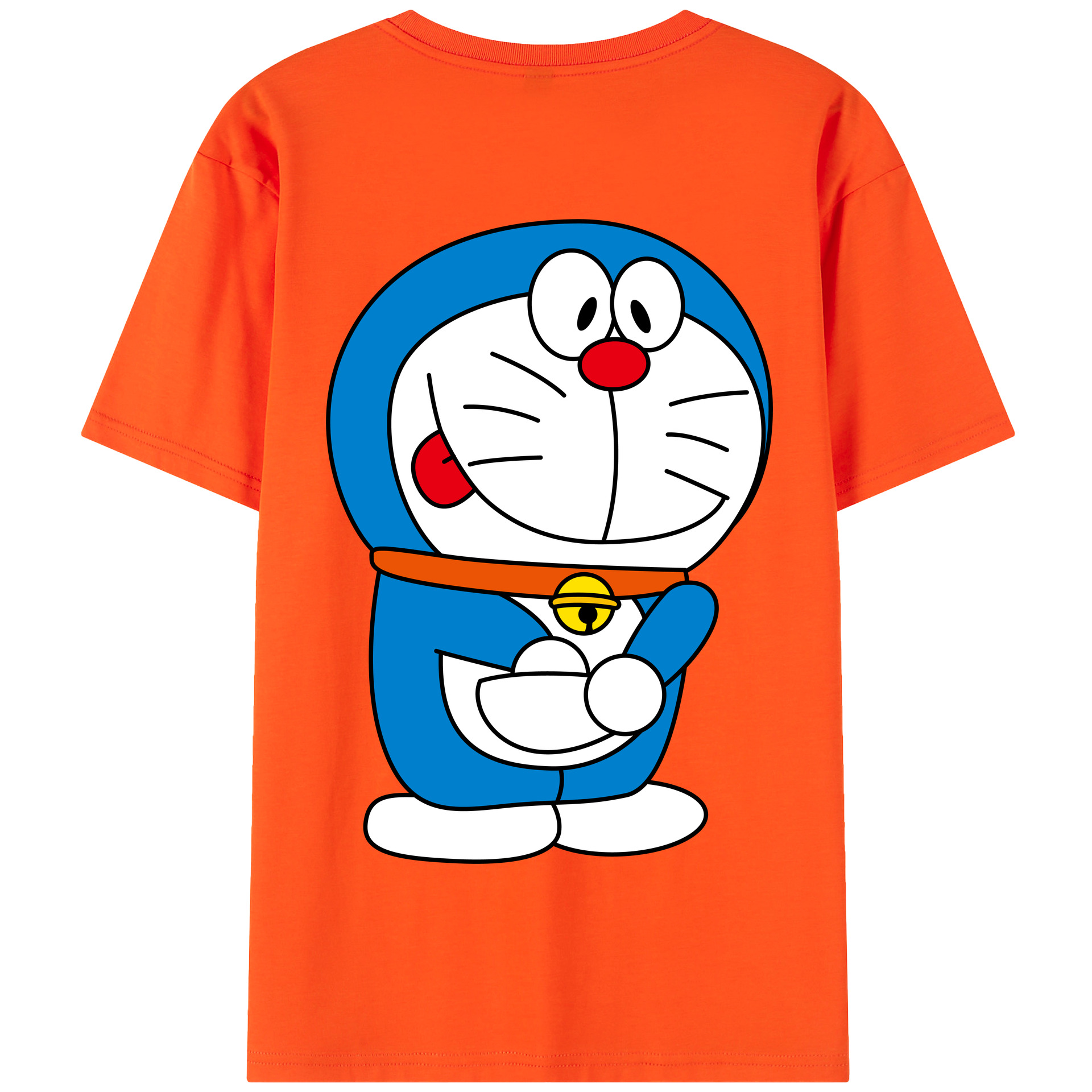 （画像用） ドラえもん Doraemon 綿100％半袖Tシャツ（背面プリント）