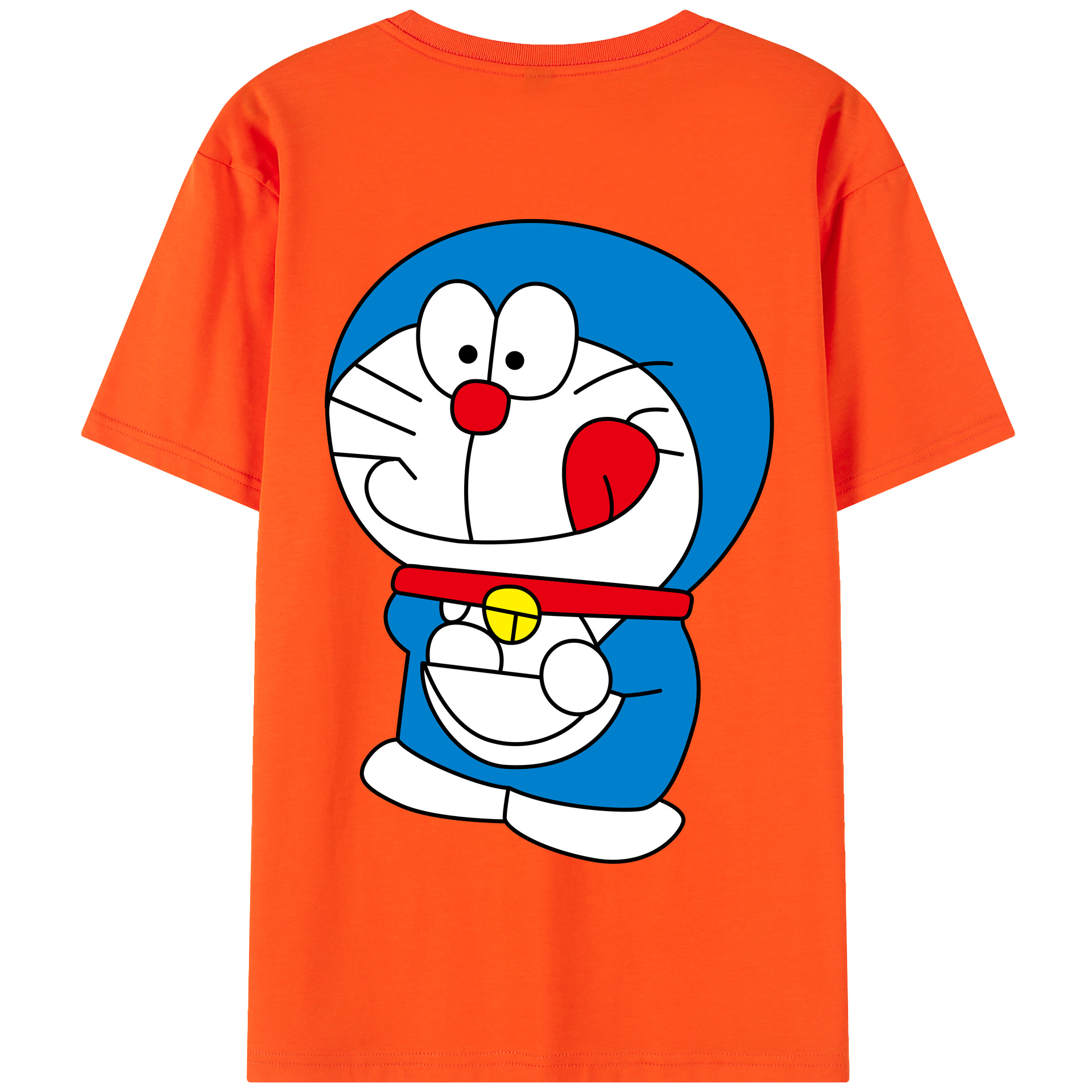 （画像用） ドラえもん Doraemon 綿100％半袖Tシャツ（背面プリント）