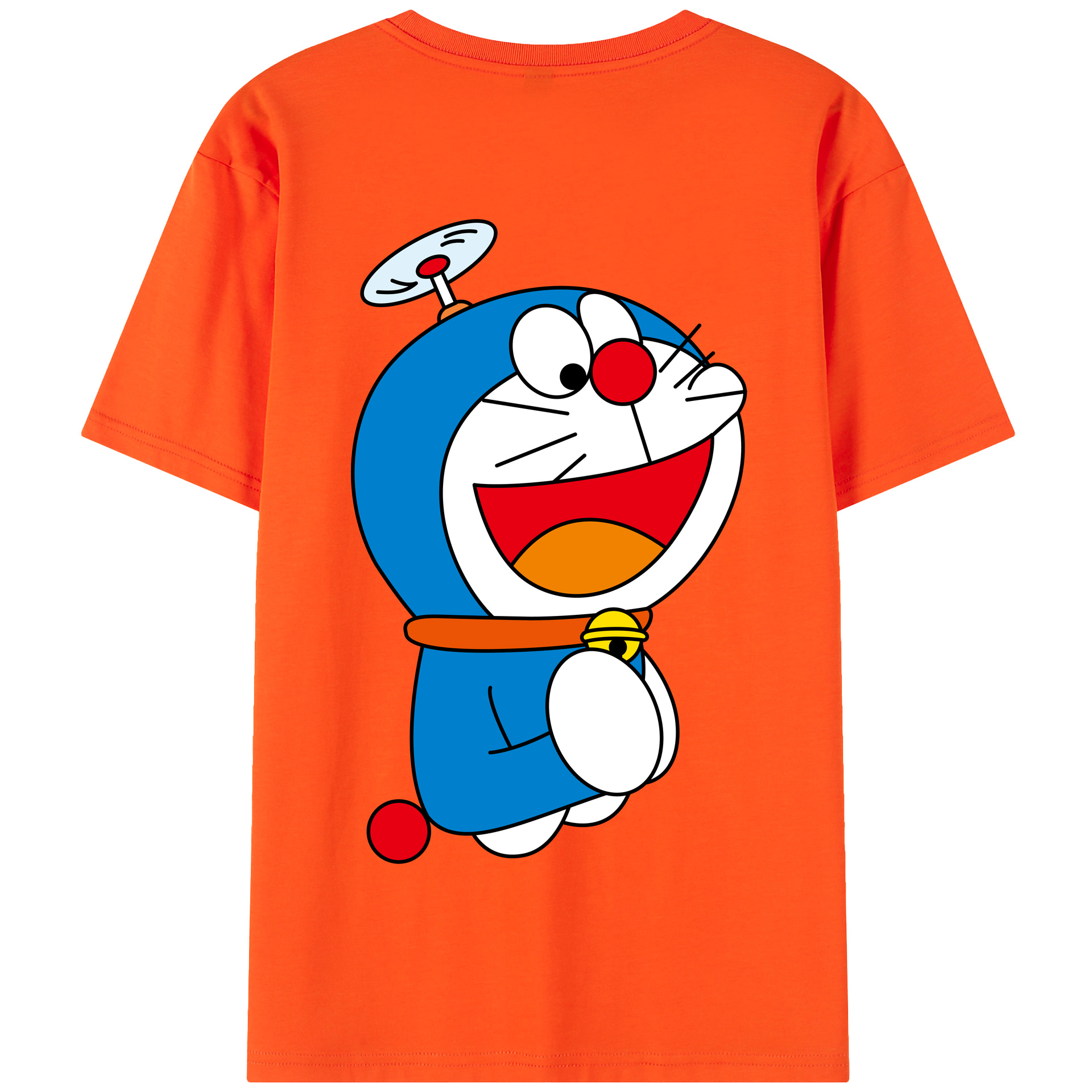 （画像用） ドラえもん Doraemon 綿100％半袖Tシャツ（背面プリント）
