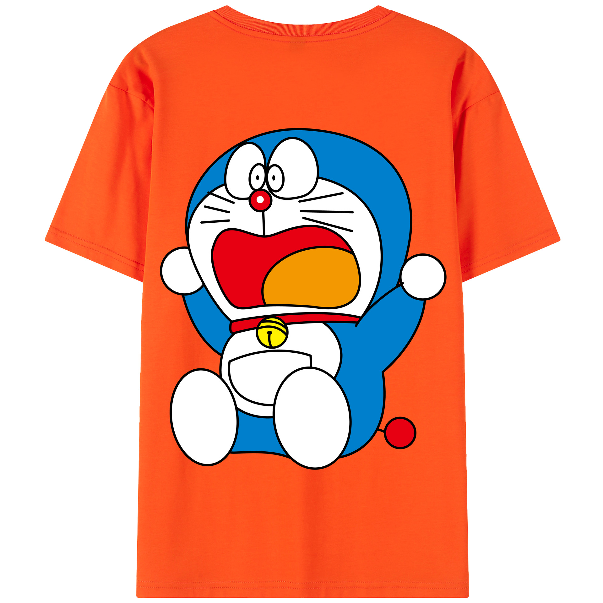 （画像用） ドラえもん Doraemon 綿100％半袖Tシャツ（背面プリント）