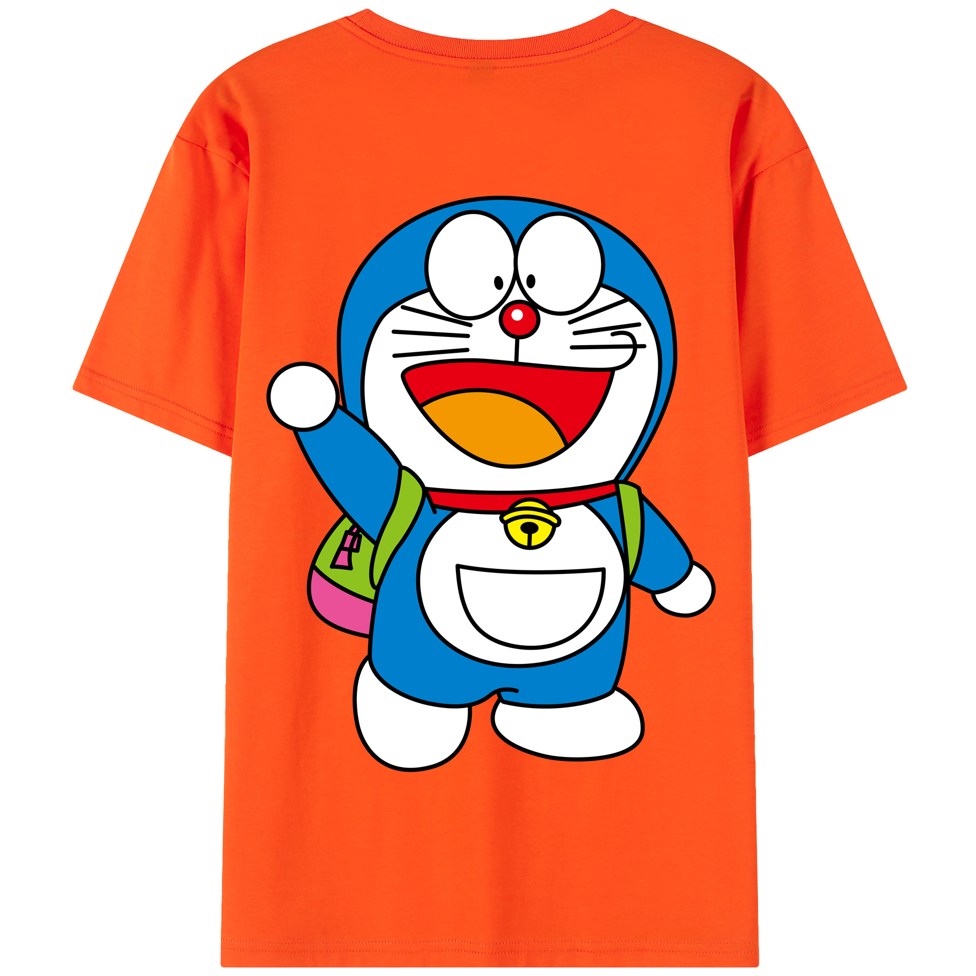（画像用） ドラえもん Doraemon 綿100％半袖Tシャツ（背面プリント）