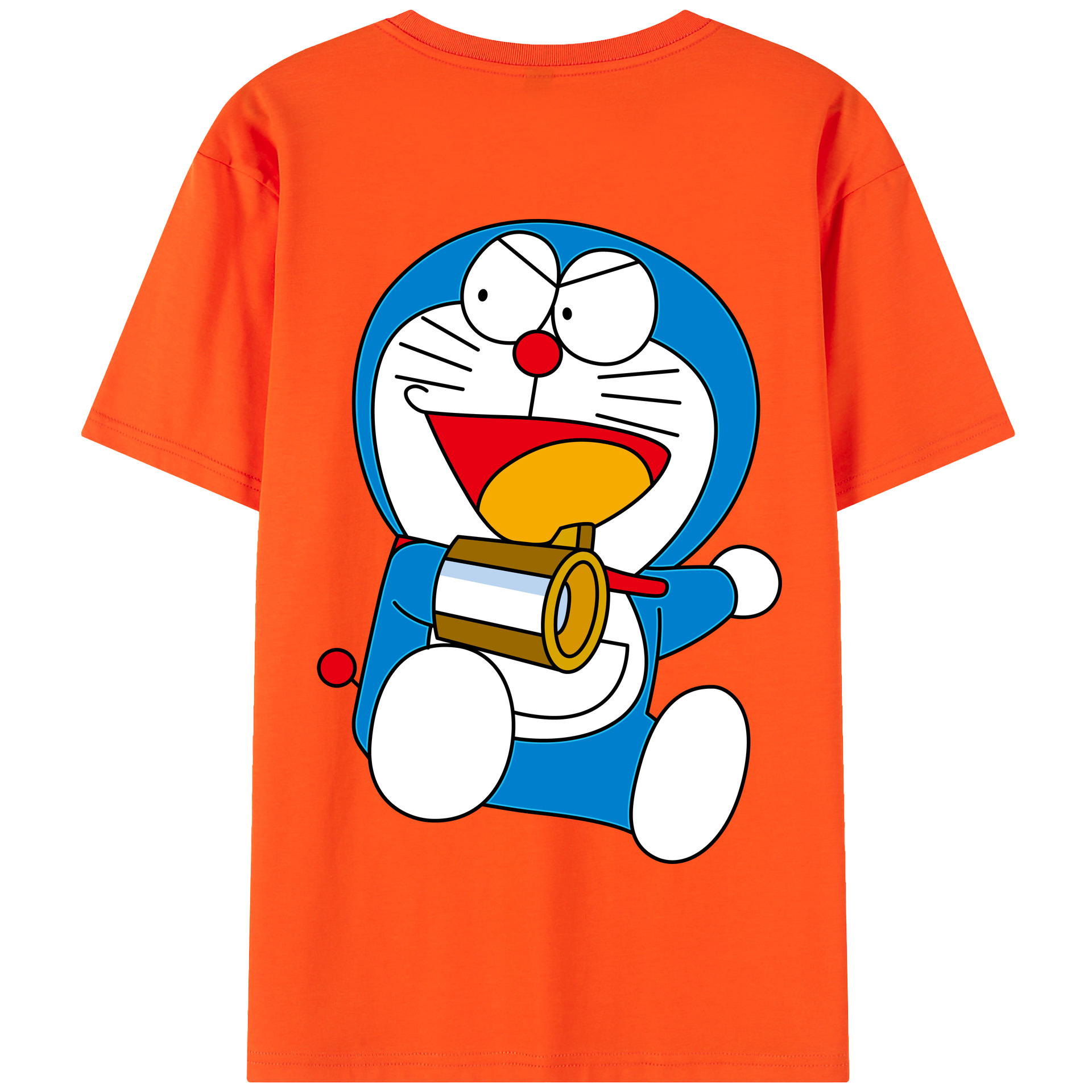 （画像用） ドラえもん Doraemon 綿100％半袖Tシャツ（背面プリント）