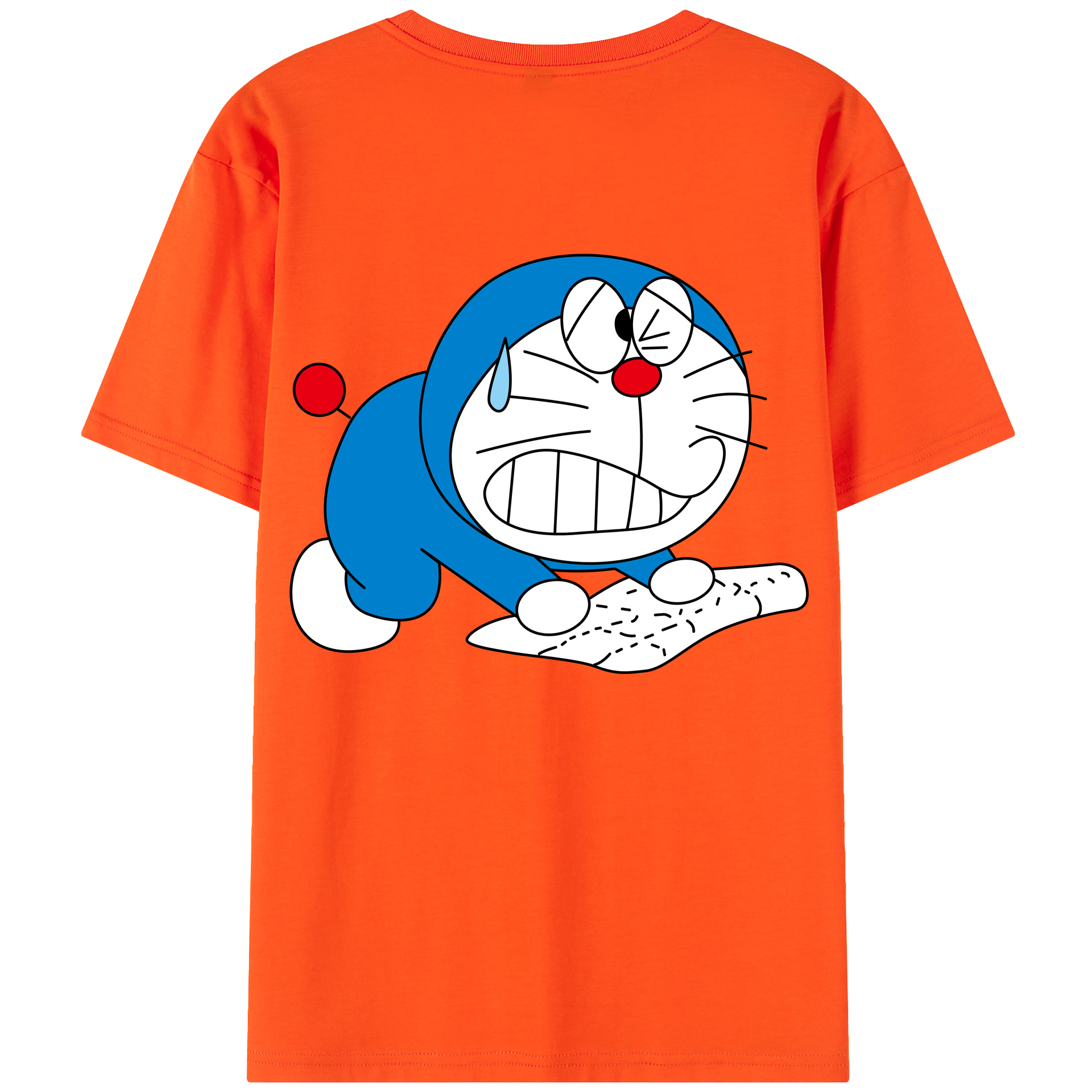 （画像用） ドラえもん Doraemon 綿100％半袖Tシャツ（背面プリント）