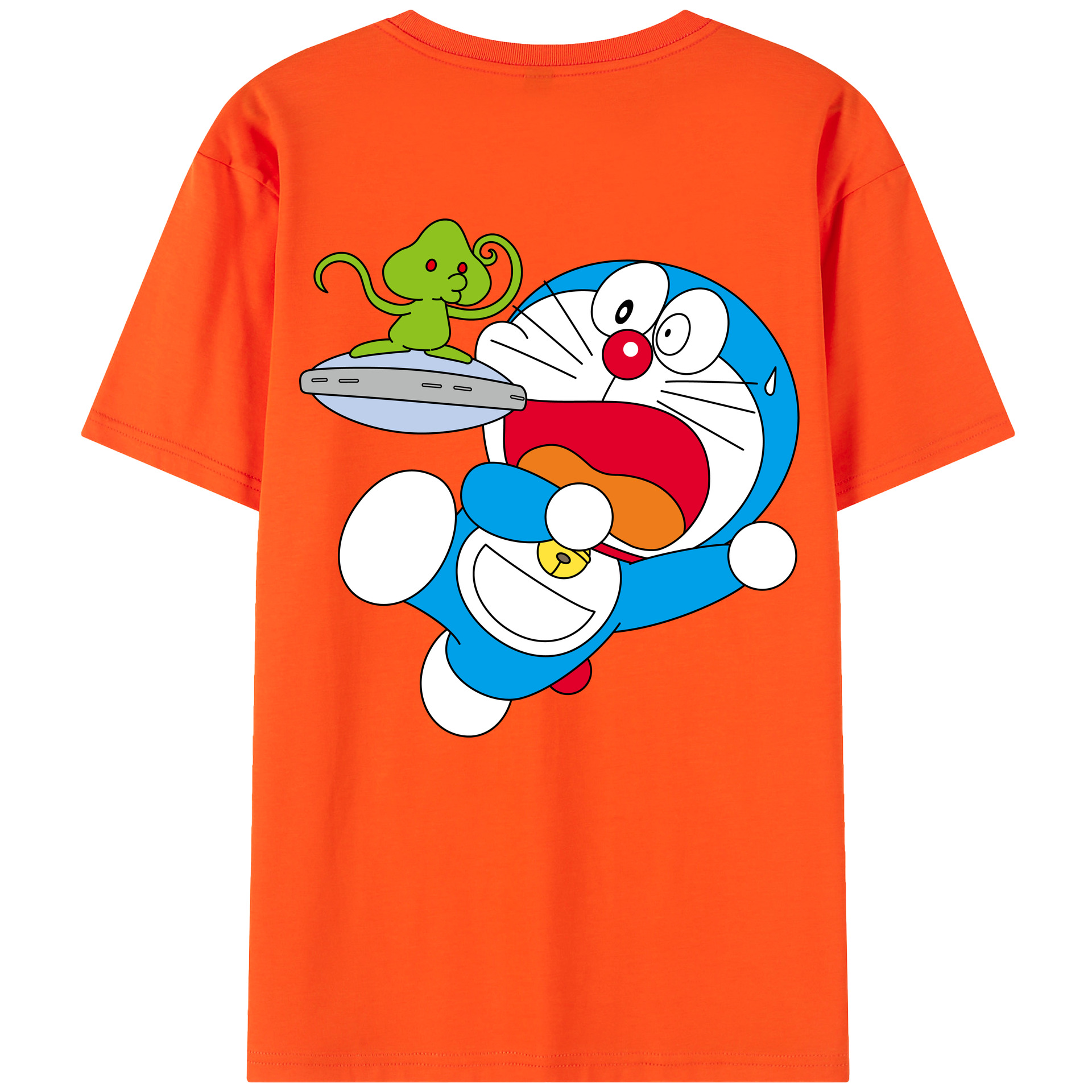 （画像用） ドラえもん Doraemon 綿100％半袖Tシャツ（背面プリント）