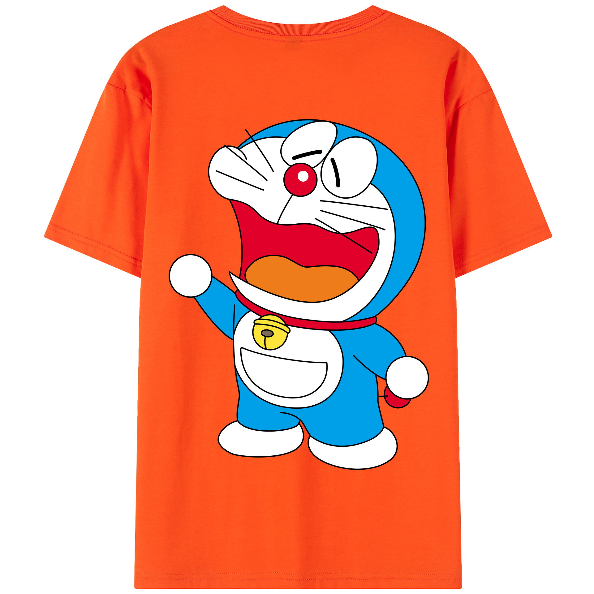 （画像用） ドラえもん Doraemon 綿100％半袖Tシャツ（背面プリント）
