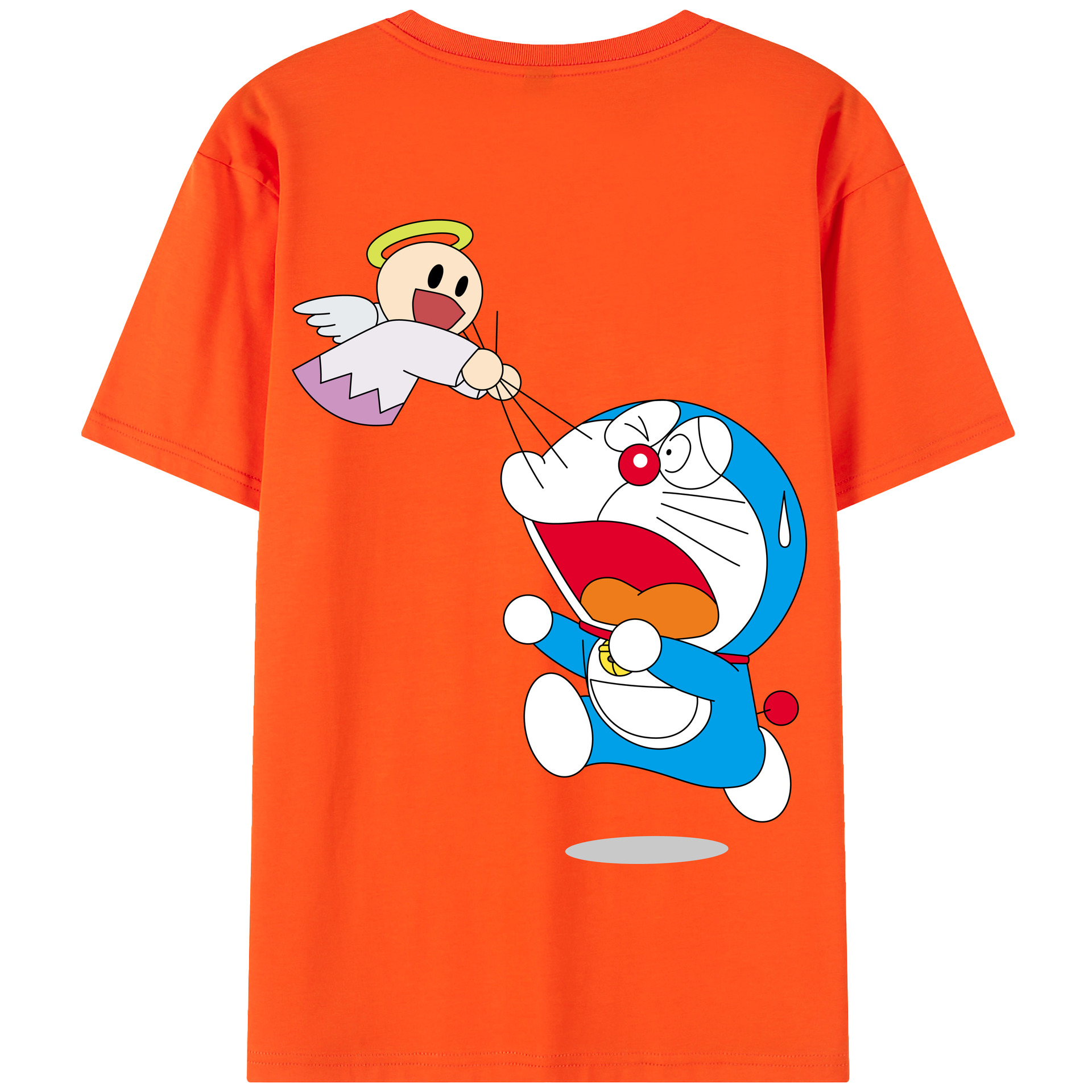 （画像用） ドラえもん Doraemon 綿100％半袖Tシャツ（背面プリント）