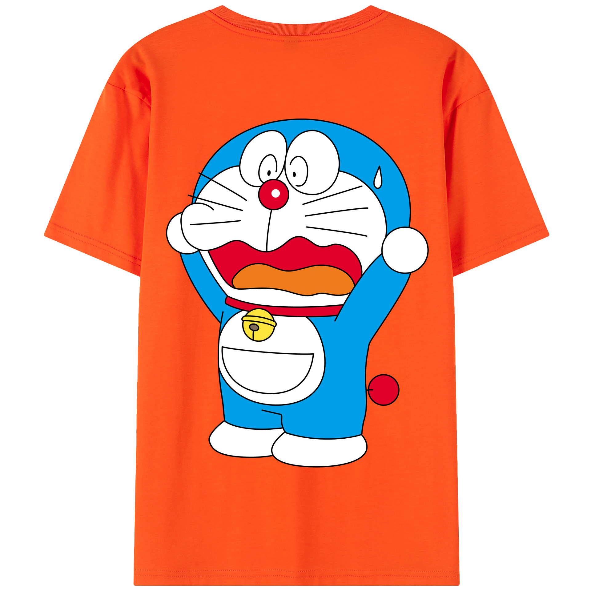 （画像用） ドラえもん Doraemon 綿100％半袖Tシャツ（背面プリント）