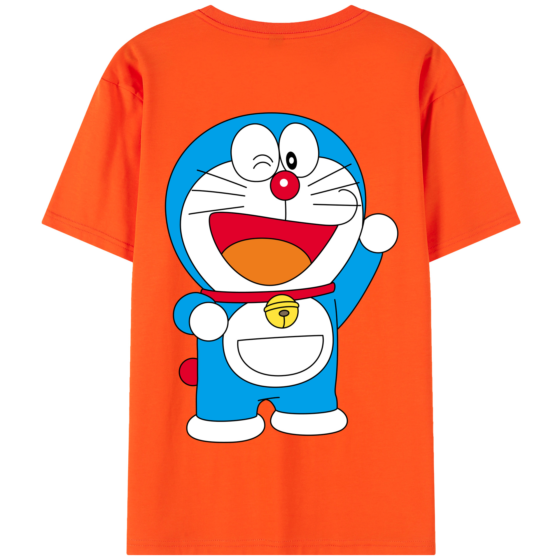 （画像用） ドラえもん Doraemon 綿100％半袖Tシャツ（背面プリント）