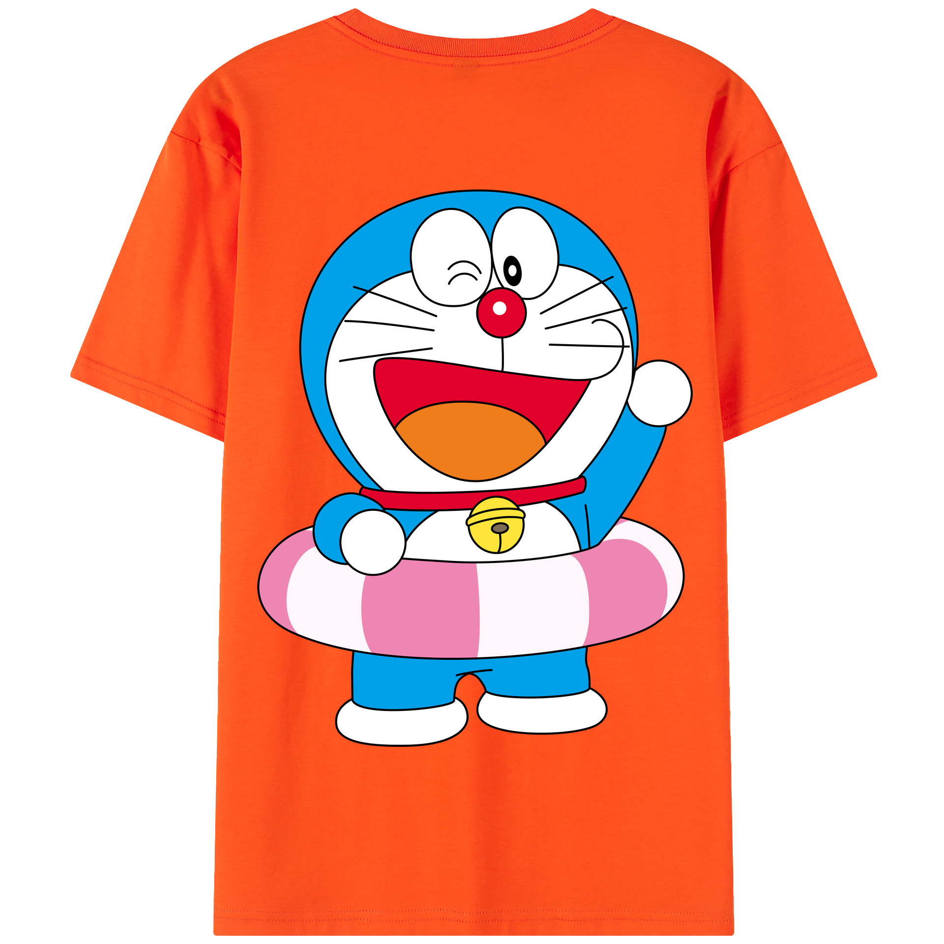 （画像用） ドラえもん Doraemon 綿100％半袖Tシャツ（背面プリント）