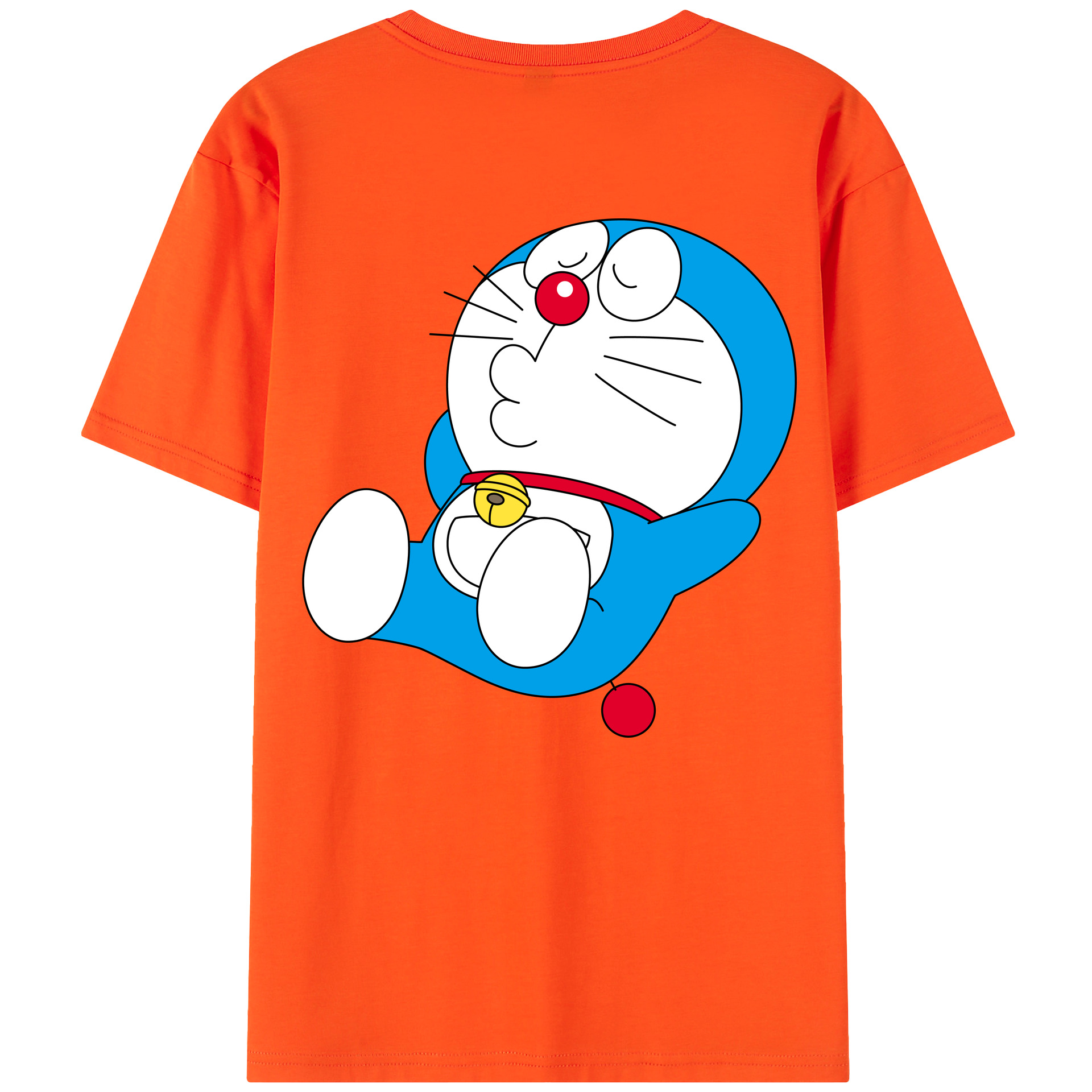 （画像用） ドラえもん Doraemon 綿100％半袖Tシャツ（背面プリント）