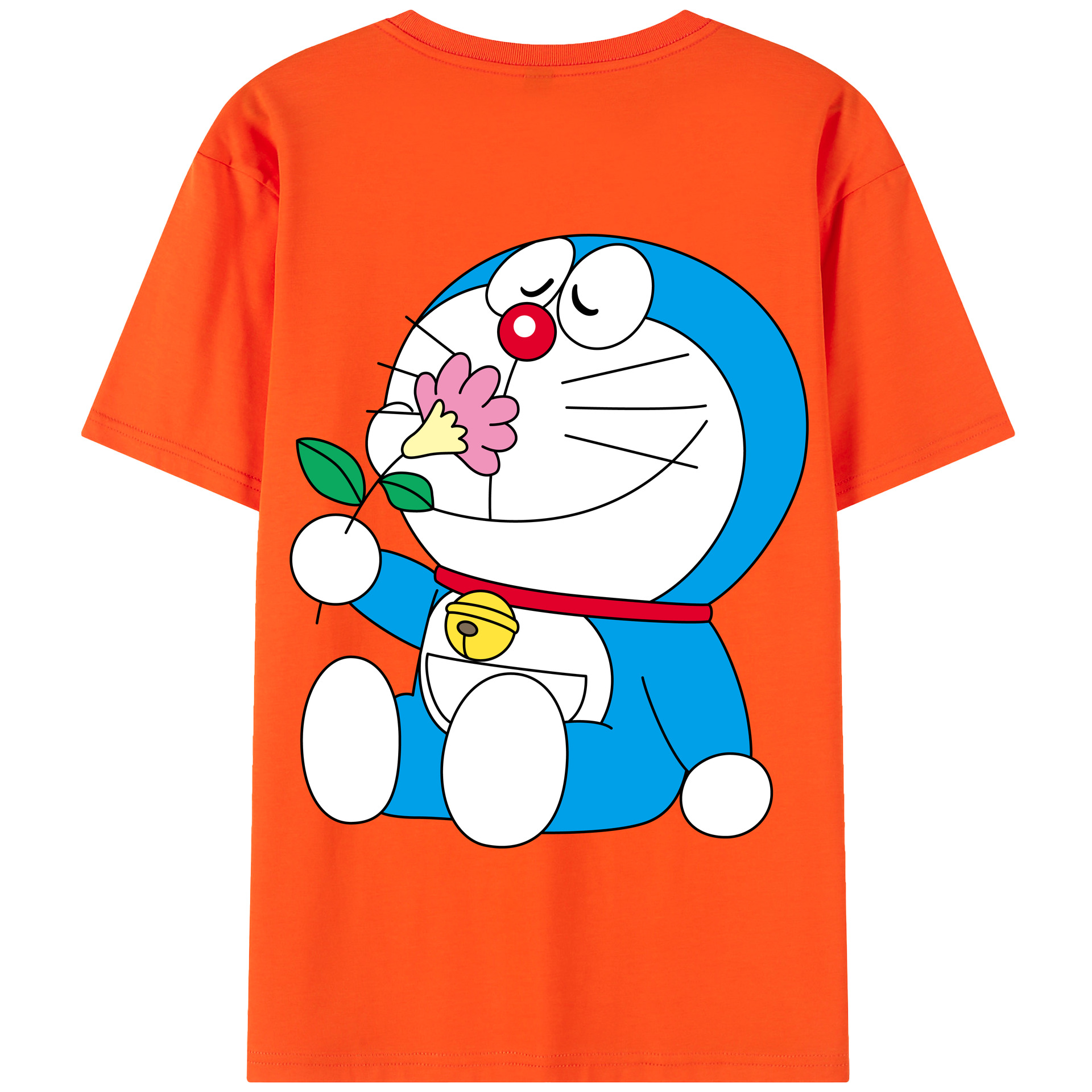 （画像用） ドラえもん Doraemon 綿100％半袖Tシャツ（背面プリント）