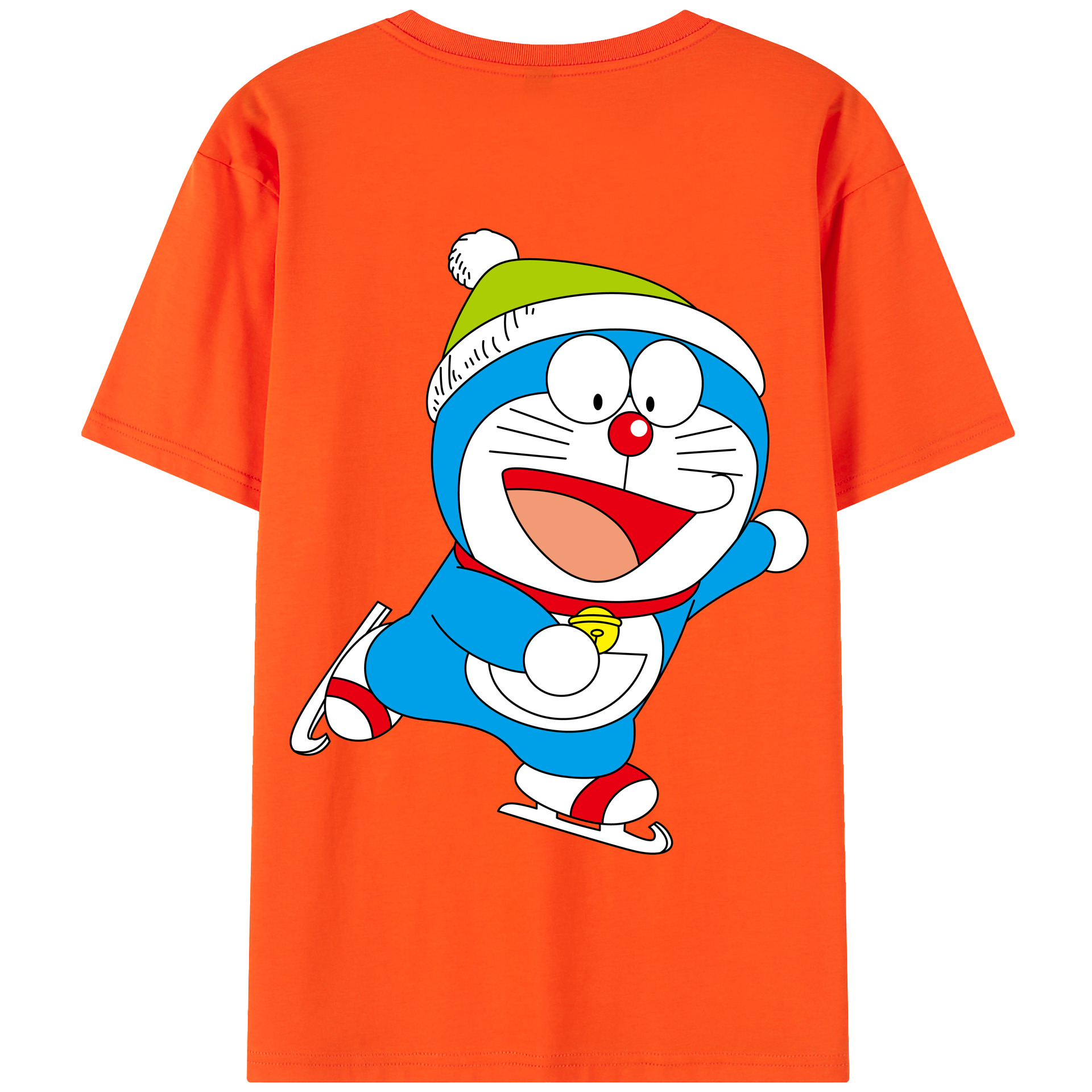 （画像用） ドラえもん Doraemon 綿100％半袖Tシャツ（背面プリント）