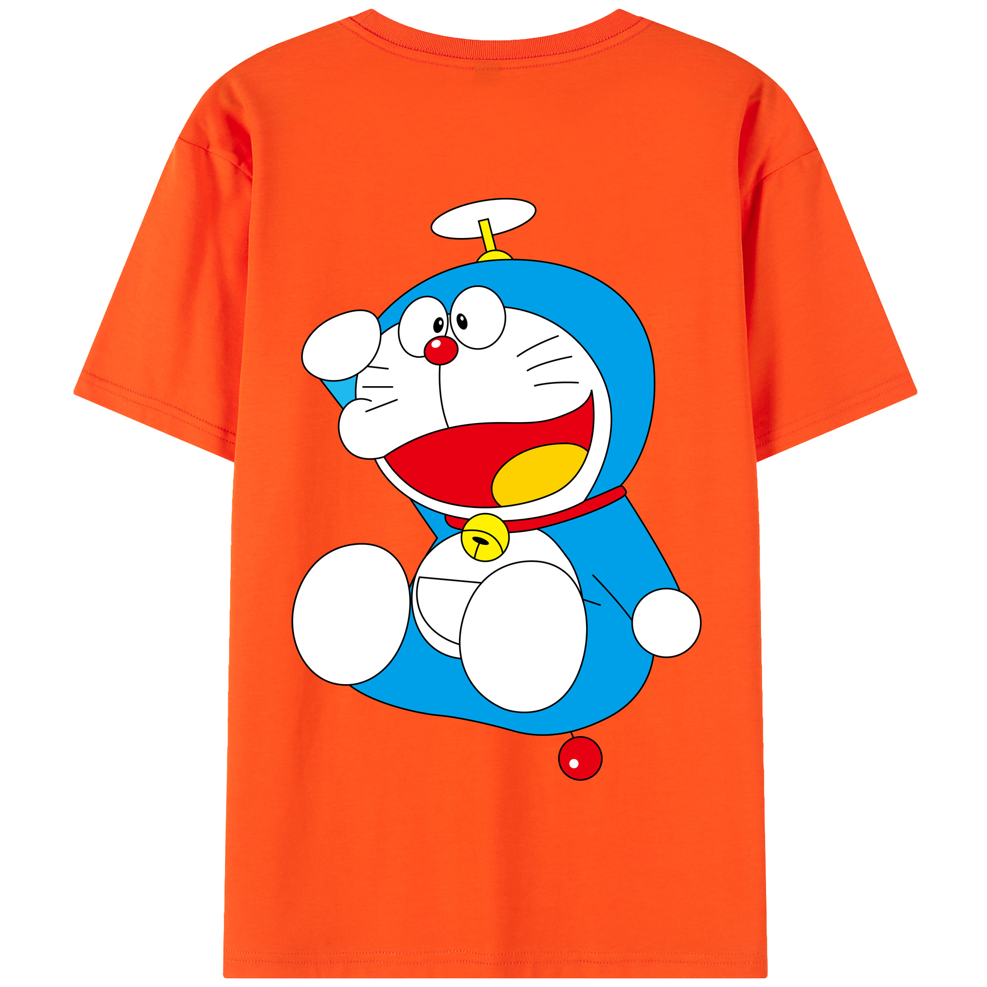 （画像用） ドラえもん Doraemon 綿100％半袖Tシャツ（背面プリント）