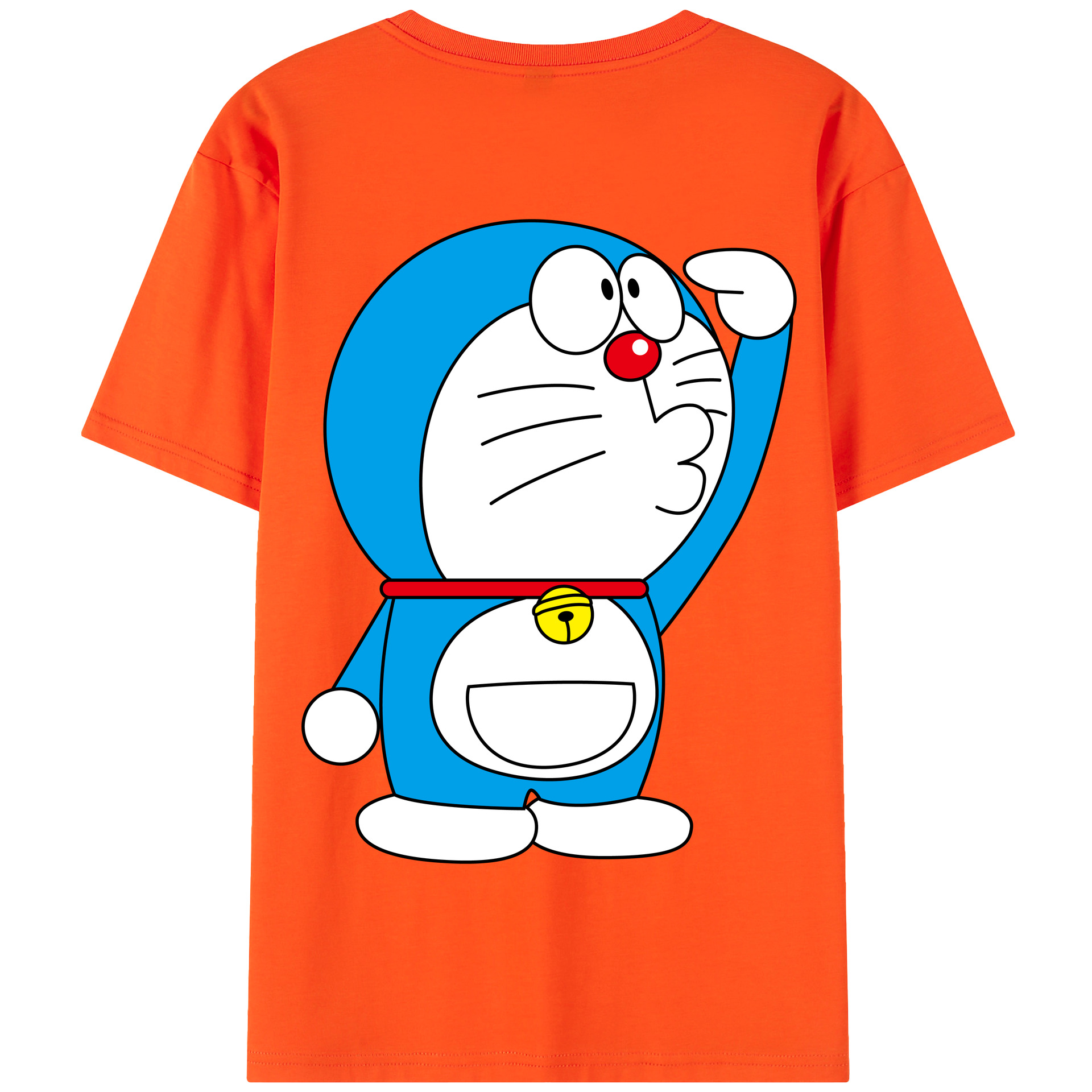 （画像用） ドラえもん Doraemon 綿100％半袖Tシャツ（背面プリント）