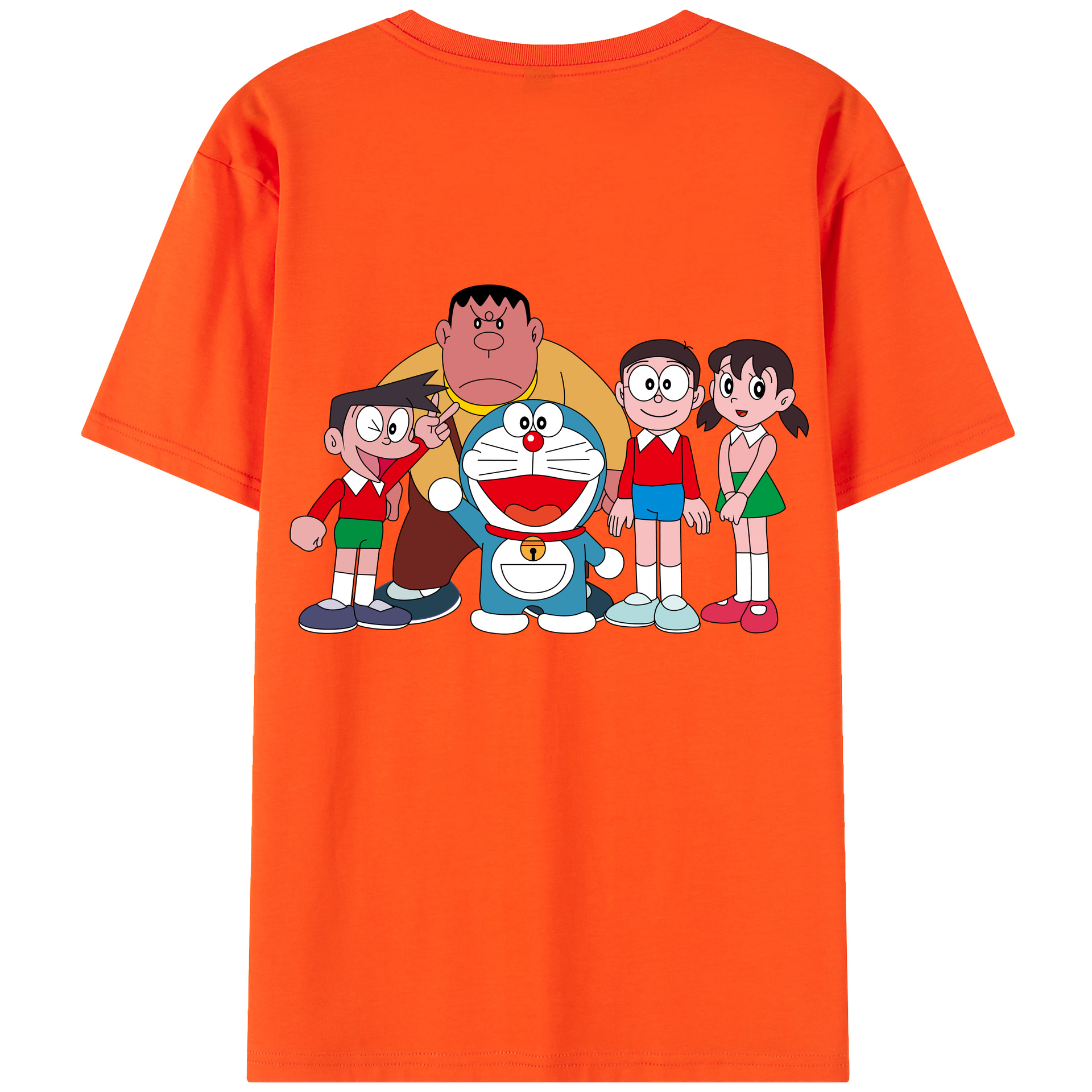 （画像用） ドラえもん 骨川 スネ夫 Doraemon Honekawa Suneo 綿100％半袖Tシャツ（背面プリント）