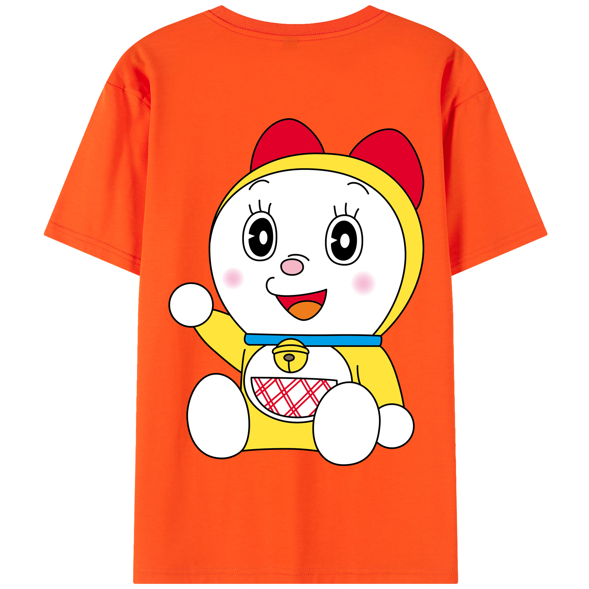 （画像用） ドラえもん ドラミ Doraemon Dorami 綿100％半袖Tシャツ（背面プリント）