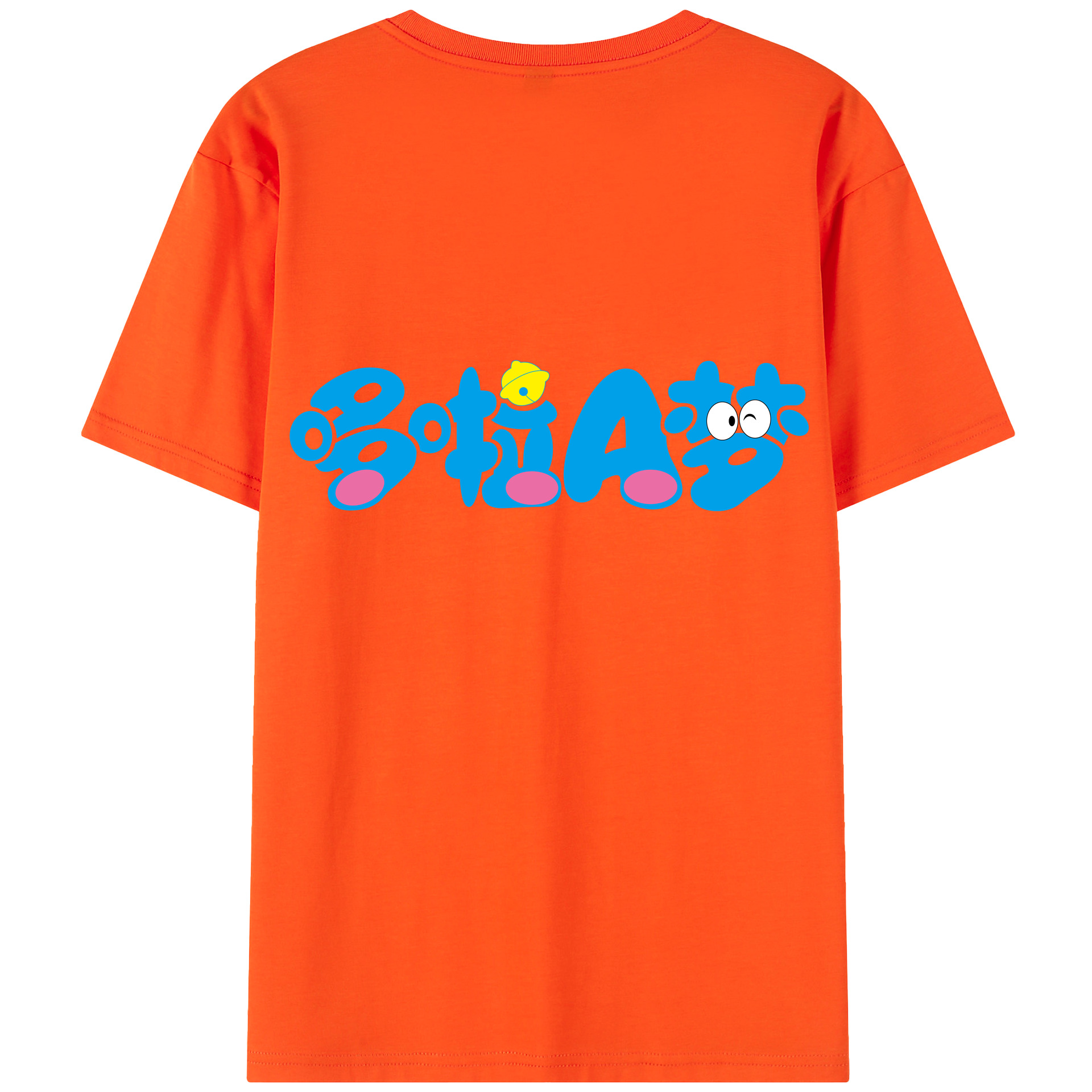 （画像用） ドラえもん Doraemon 綿100％半袖Tシャツ（背面プリント）