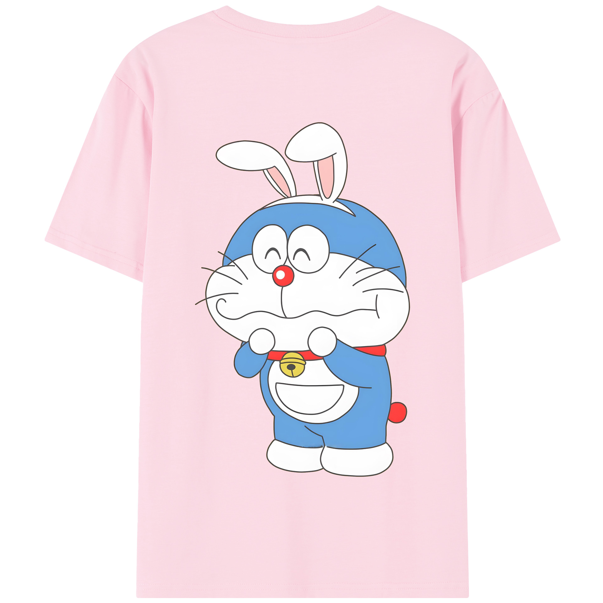 （画像用） ドラえもん Doraemon 綿100％半袖Tシャツ（背面プリント）