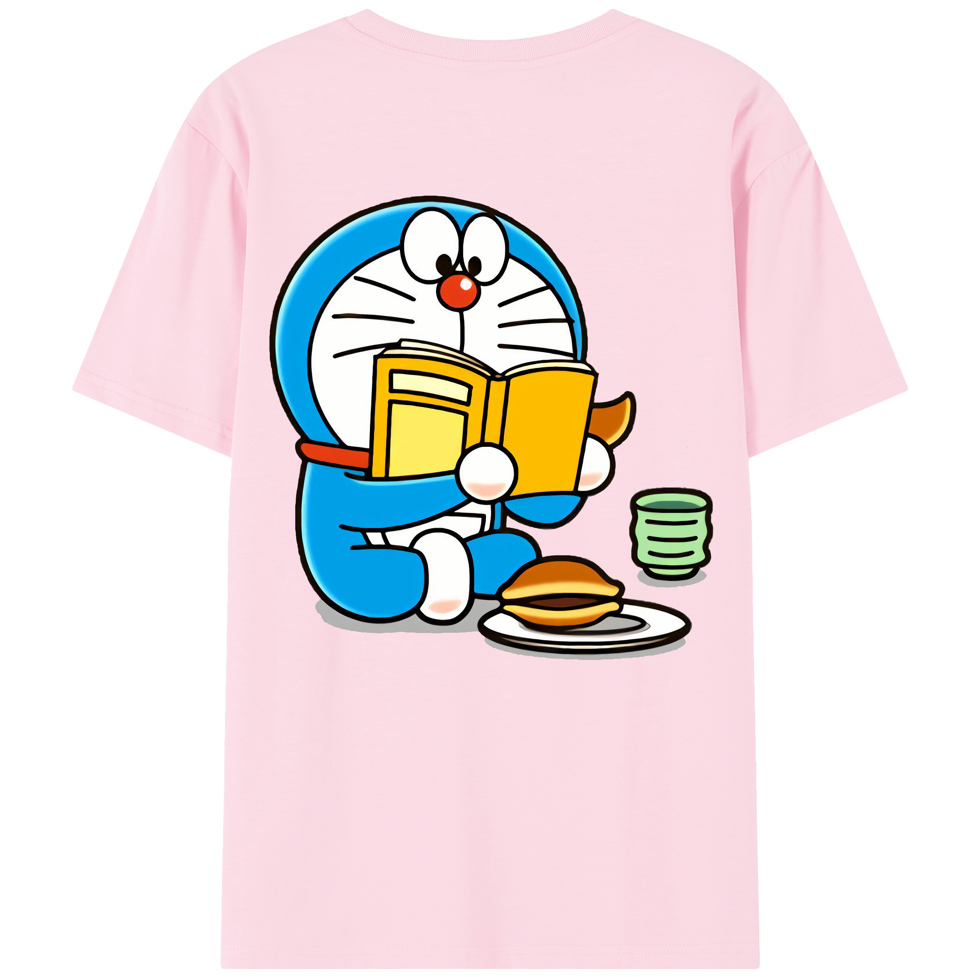 （画像用） ドラえもん Doraemon 綿100％半袖Tシャツ（背面プリント）