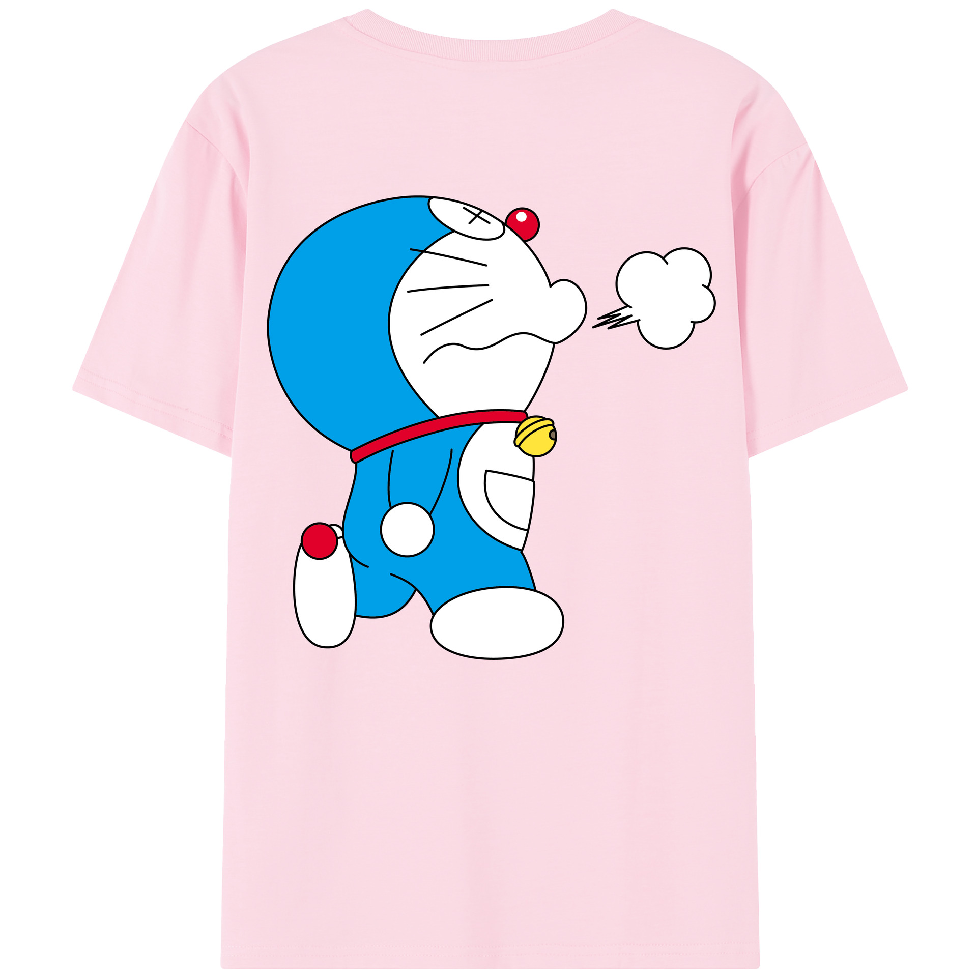 （画像用） ドラえもん Doraemon 綿100％半袖Tシャツ（背面プリント）