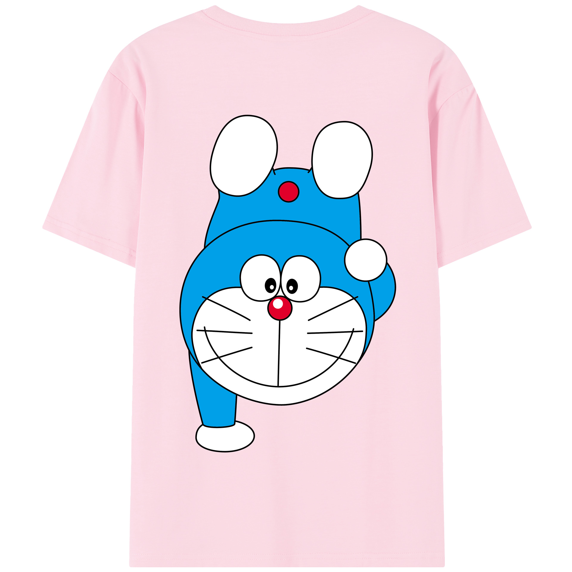 （画像用） ドラえもん Doraemon 綿100％半袖Tシャツ（背面プリント）