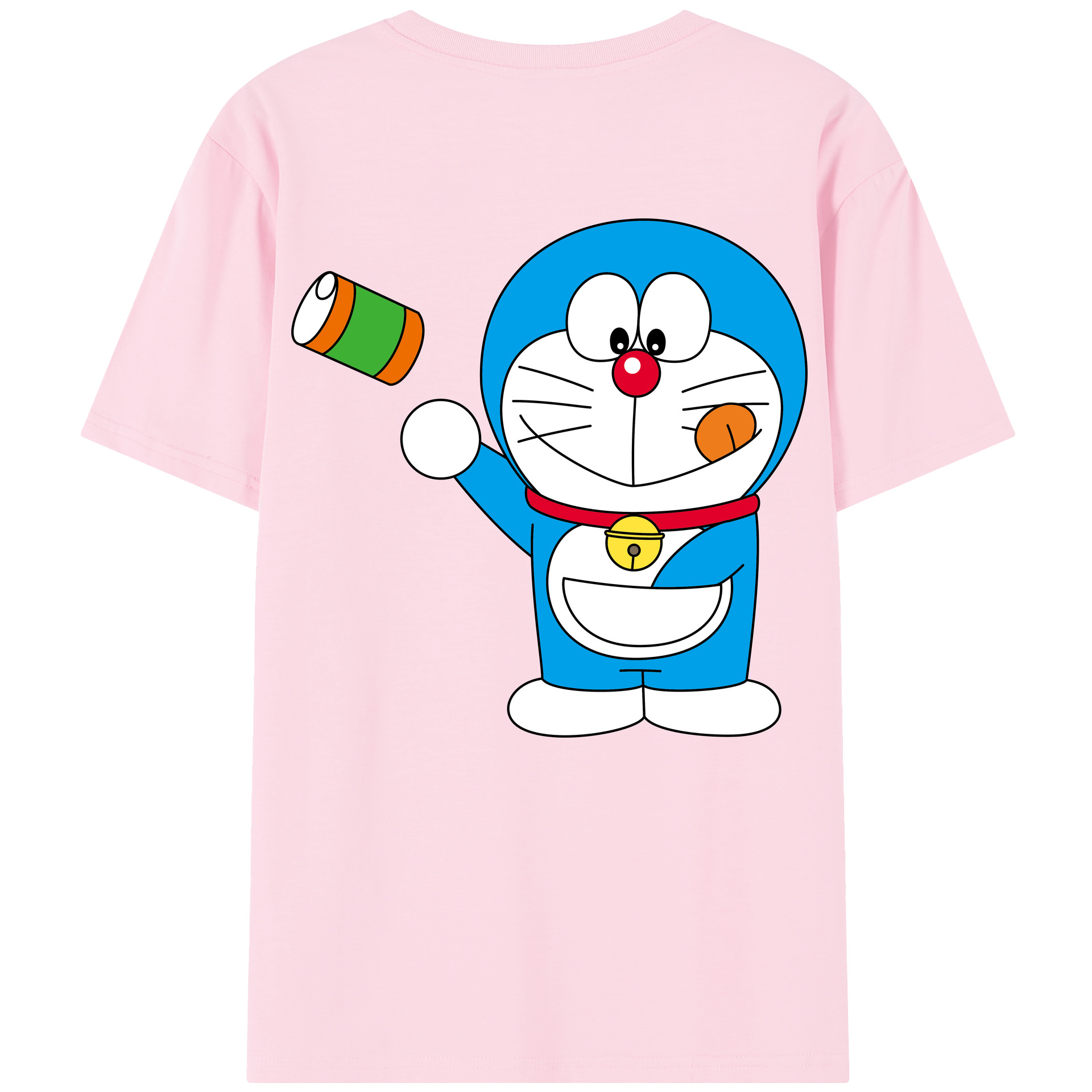 （画像用） ドラえもん Doraemon 綿100％半袖Tシャツ（背面プリント）
