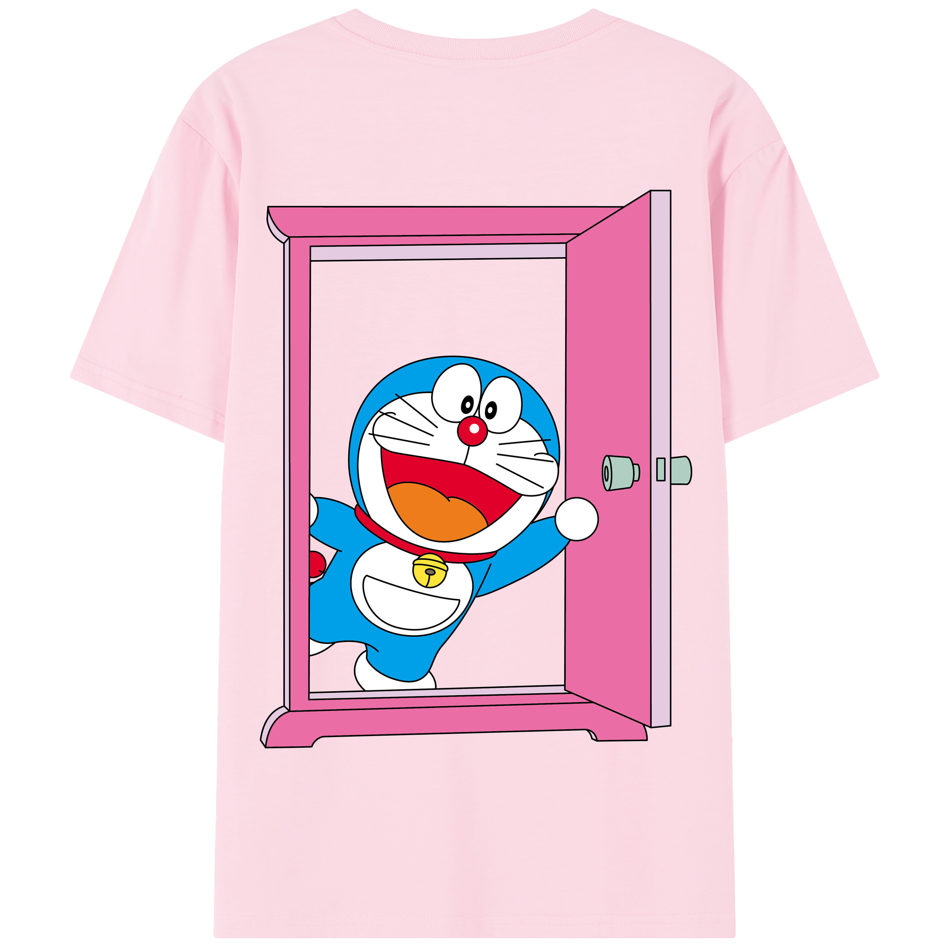 （画像用） ドラえもん Doraemon 綿100％半袖Tシャツ（背面プリント）