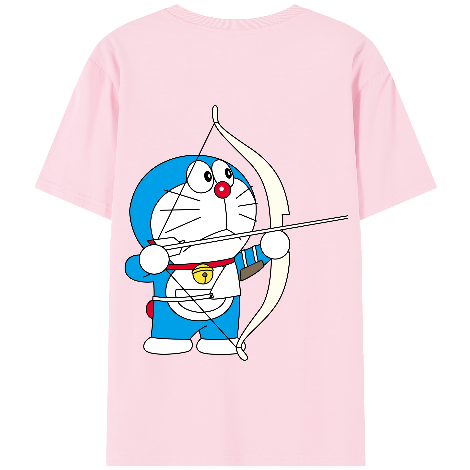 （画像用） ドラえもん Doraemon 綿100％半袖Tシャツ（背面プリント）