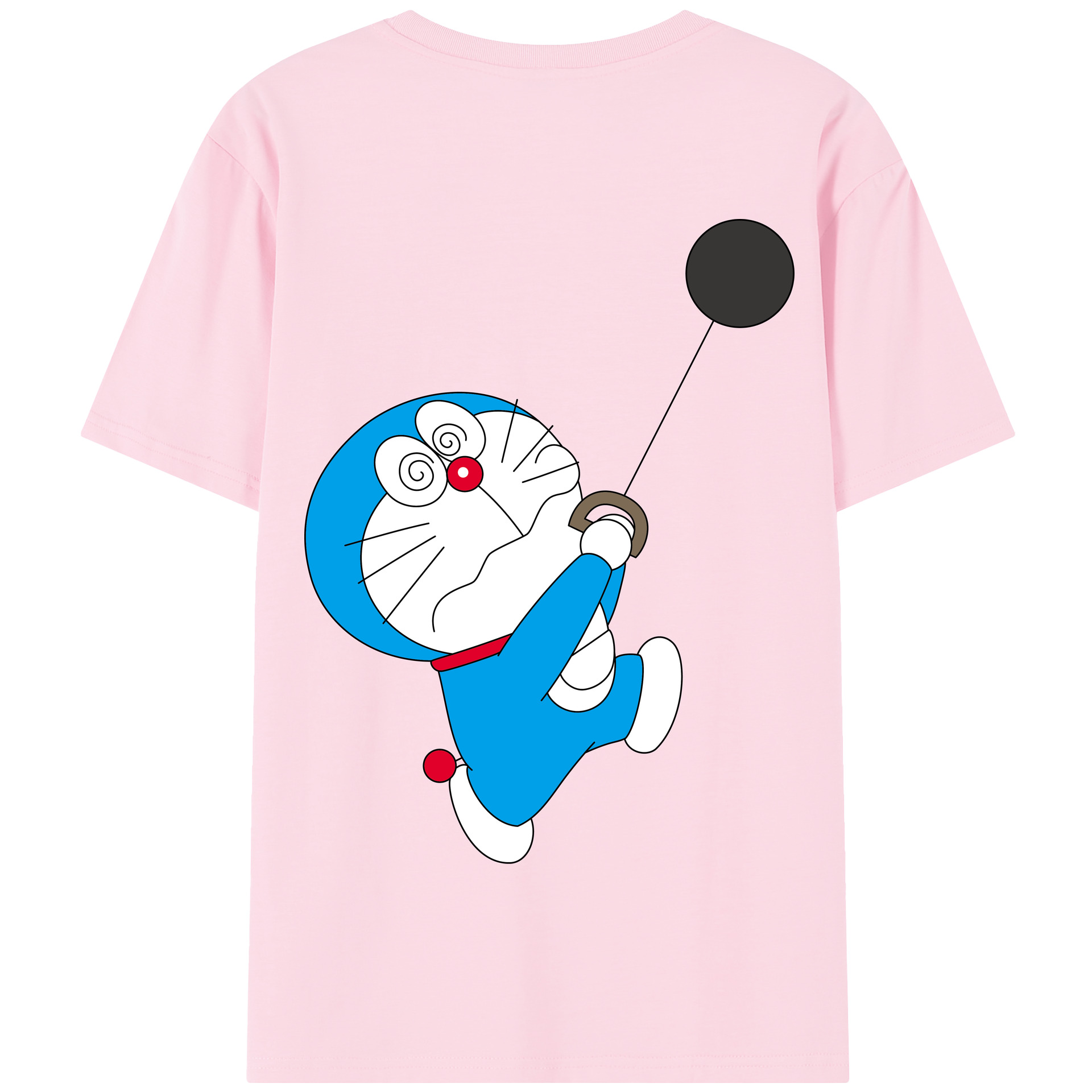 （画像用） ドラえもん Doraemon 綿100％半袖Tシャツ（背面プリント）