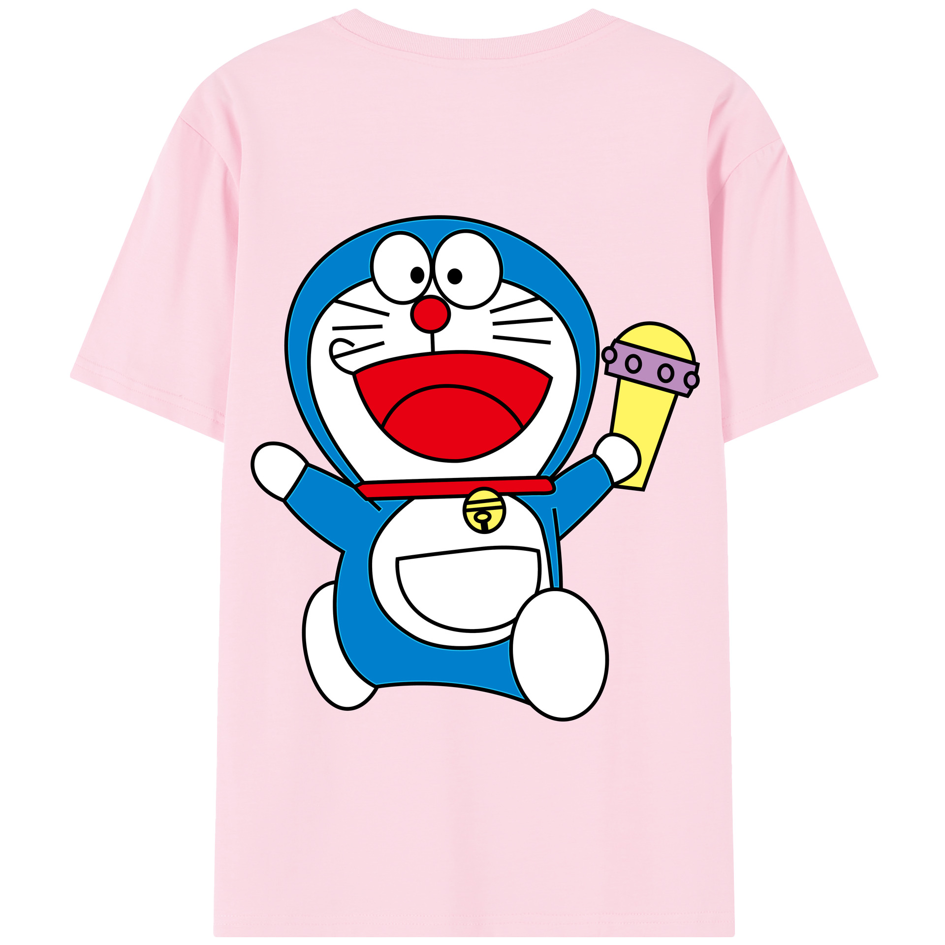 （画像用） ドラえもん Doraemon 綿100％半袖Tシャツ（背面プリント）