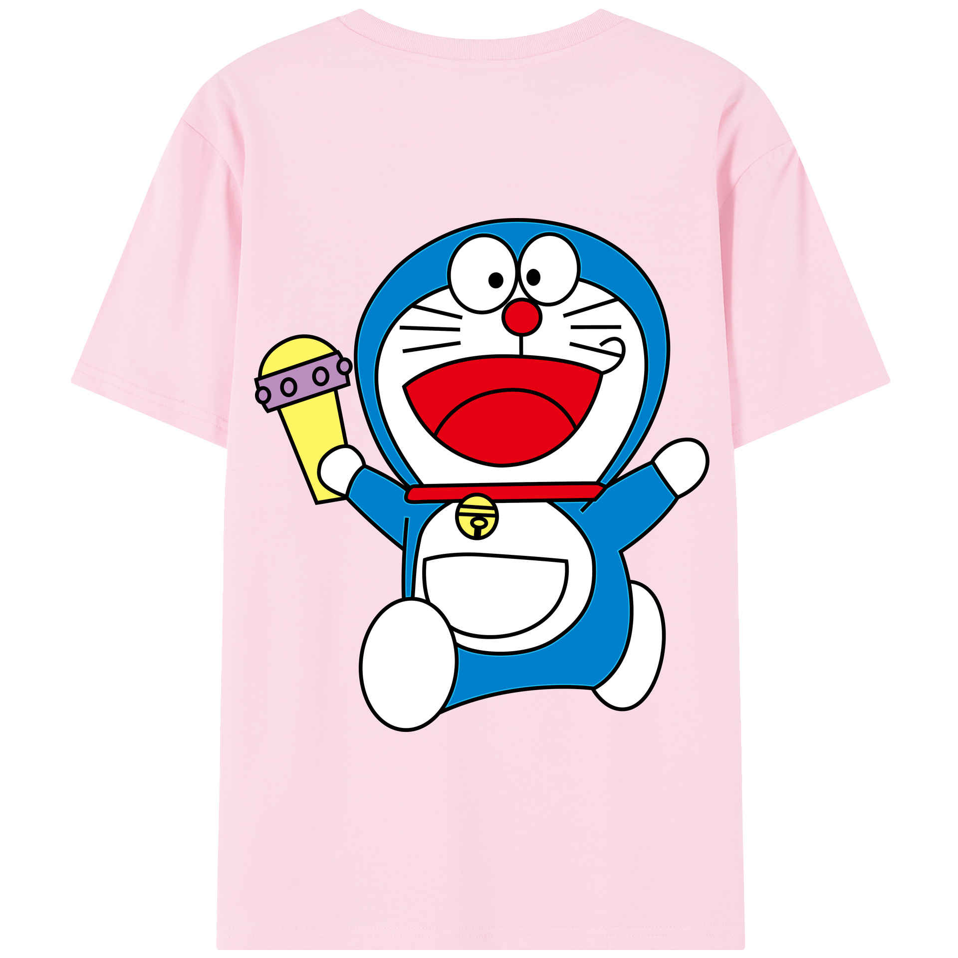 （画像用） ドラえもん Doraemon 綿100％半袖Tシャツ（背面プリント）